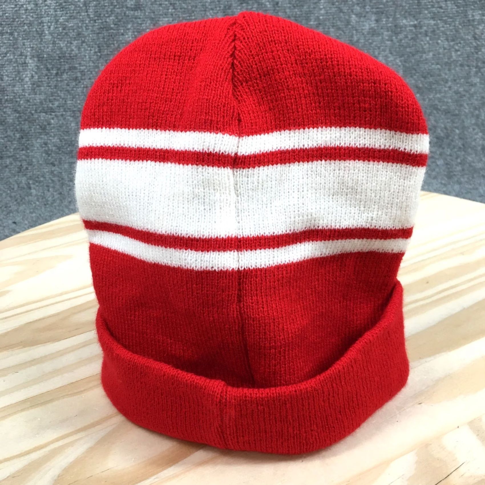 Vintage Mitsubishi Electric Hit Winter Beanie Hat Unisex One Size Adjustable Cuffed Red Size ONE SIZE - 6 Thumbnail