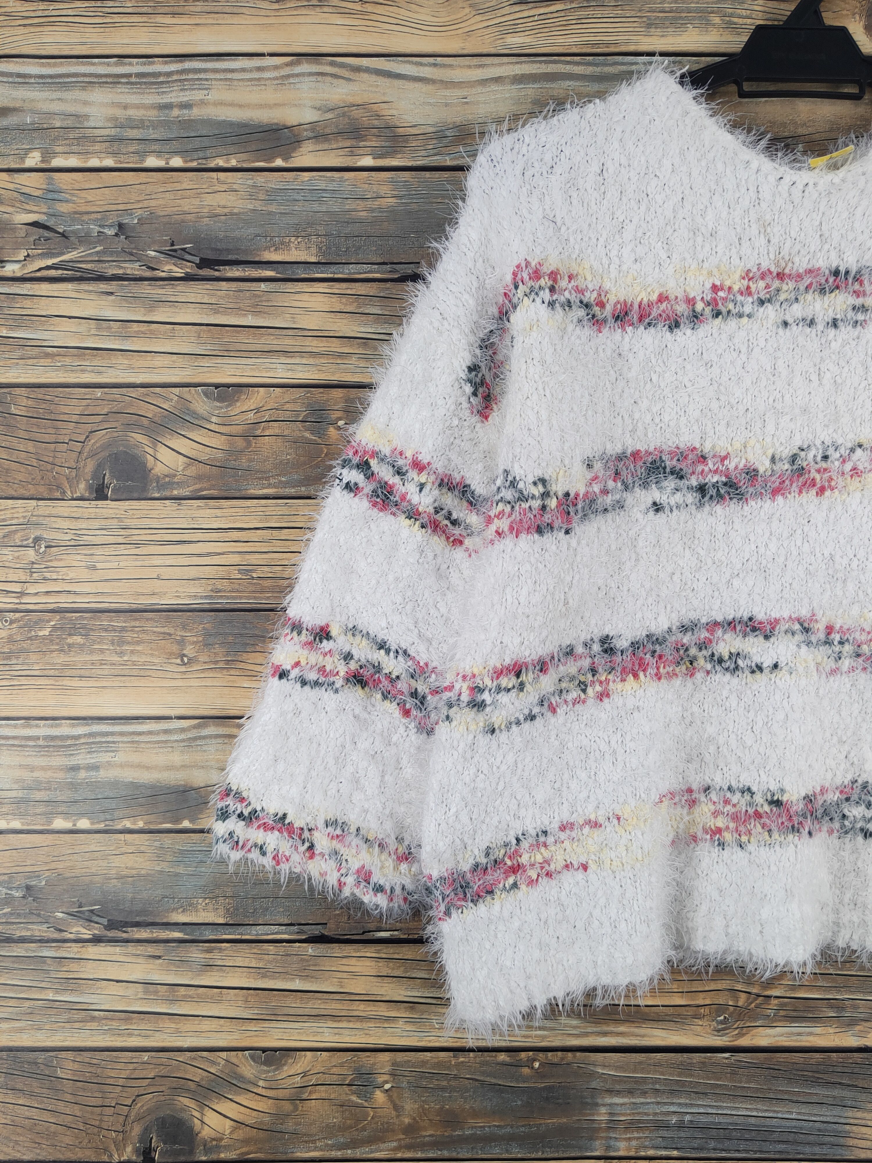 Japanese Brand Japanese Brand Ivory Shag Shaggy Fur Mohair Knitwear #W2159 Size M / US 6-8 / IT 42-44 - 3 Thumbnail