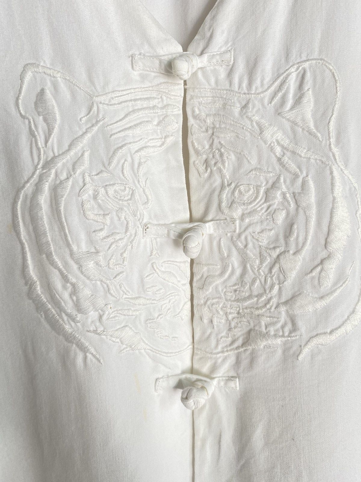 Krizia Krizia boi White Sleeveless Embroidered Top Size S / US 4 / IT 40 - 7 Thumbnail