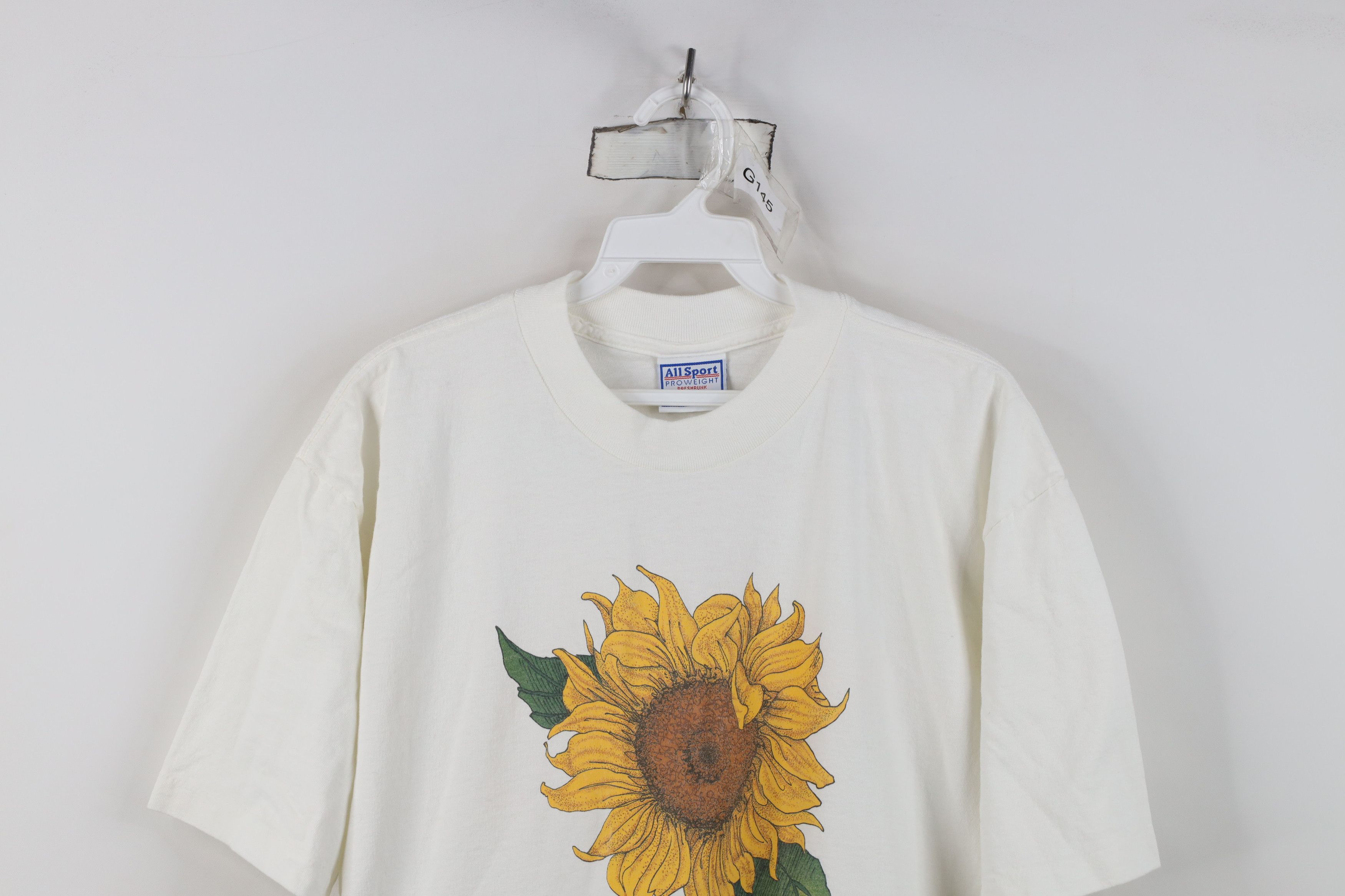 Vintage Vintage 90s Streetwear Sunflower Short Sleeve T-Shirt USA Size L / US 10 / IT 46 - 2 Thumbnail