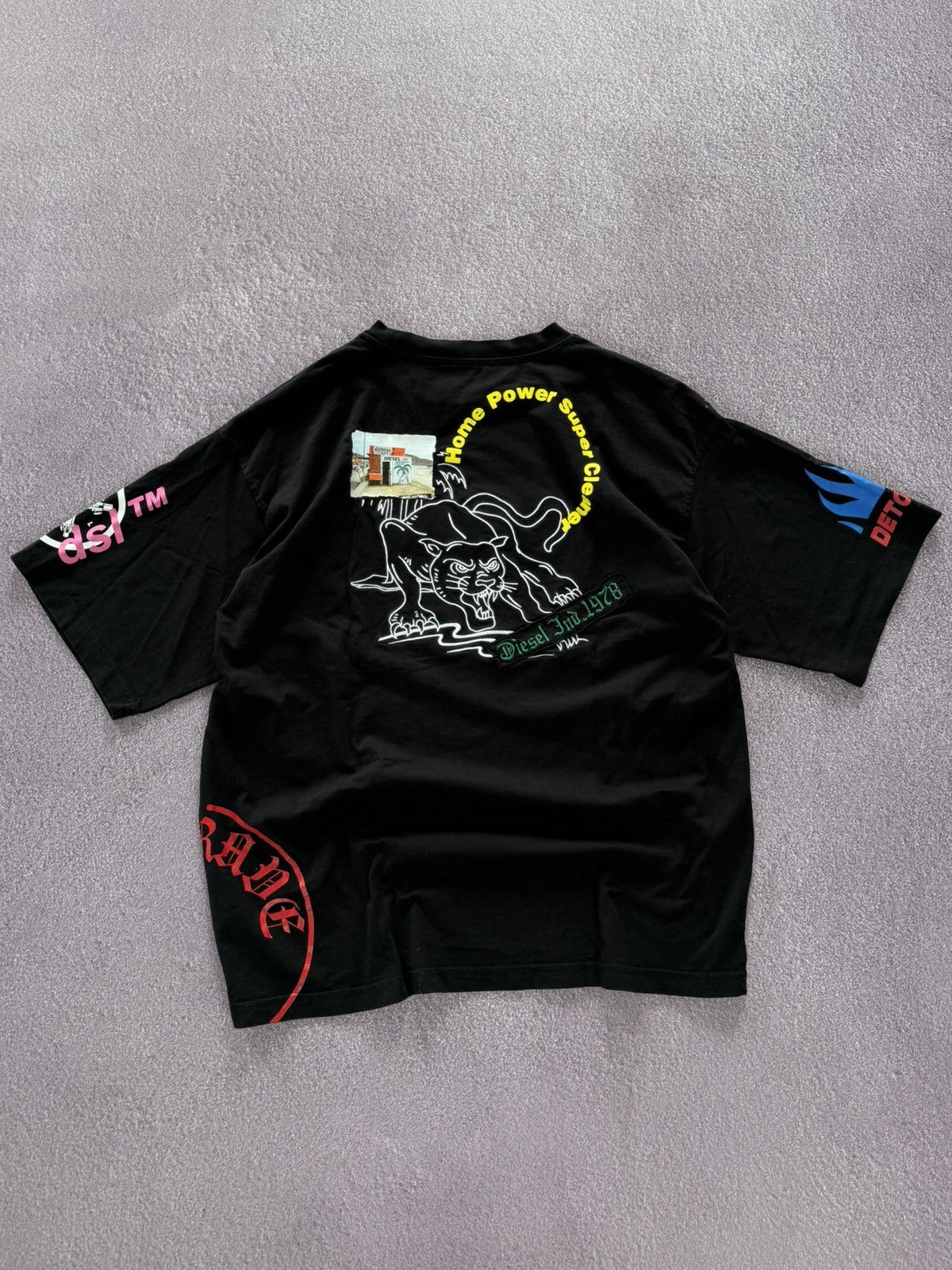 Diesel Diesel Y2K Streetwear Baggy Graphic T-Shirt Size US XL / EU 56 / 4 - 1 Thumbnail