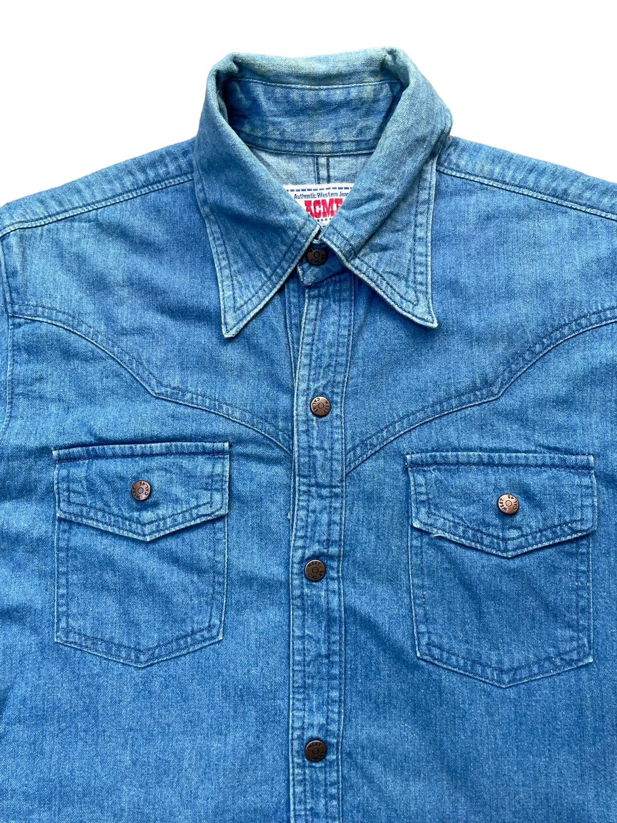Acme Clothing Vintage Acme Western Denim Shirt Size US M / EU 48-50 / 2 - 3 Thumbnail