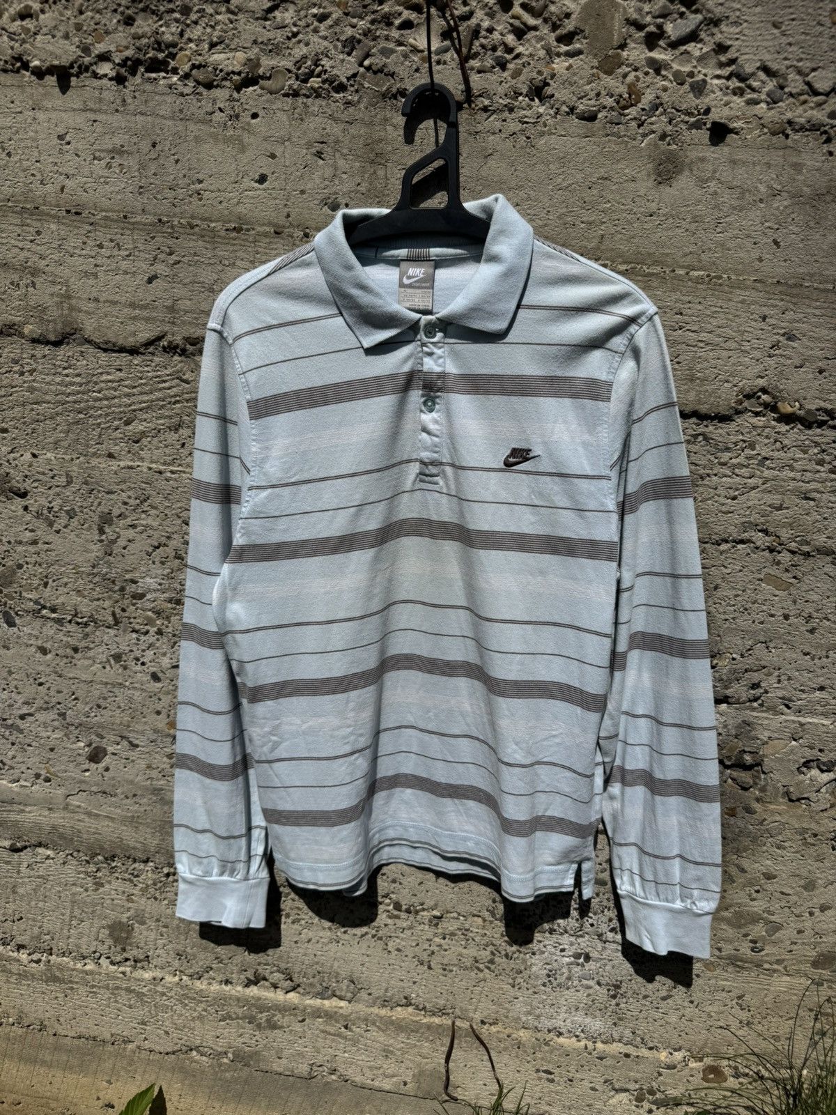 Vintage Vintage Nike Stripes Blue Rugby Long Sleeve Size US S / EU 44-46 / 1 - 1 Thumbnail