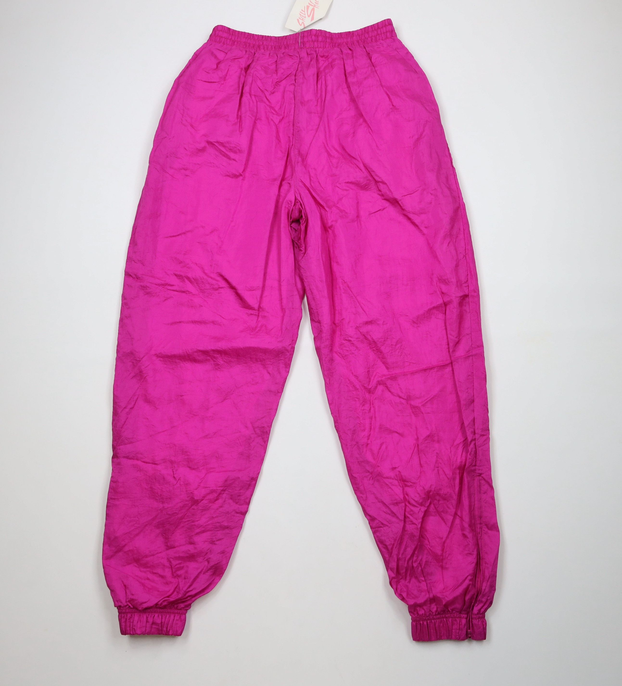 Vintage Deadstock Vintage 90s Streetwear Nylon Joggers Pants Pink Size 28" / US 6 / IT 42 - 11 Thumbnail