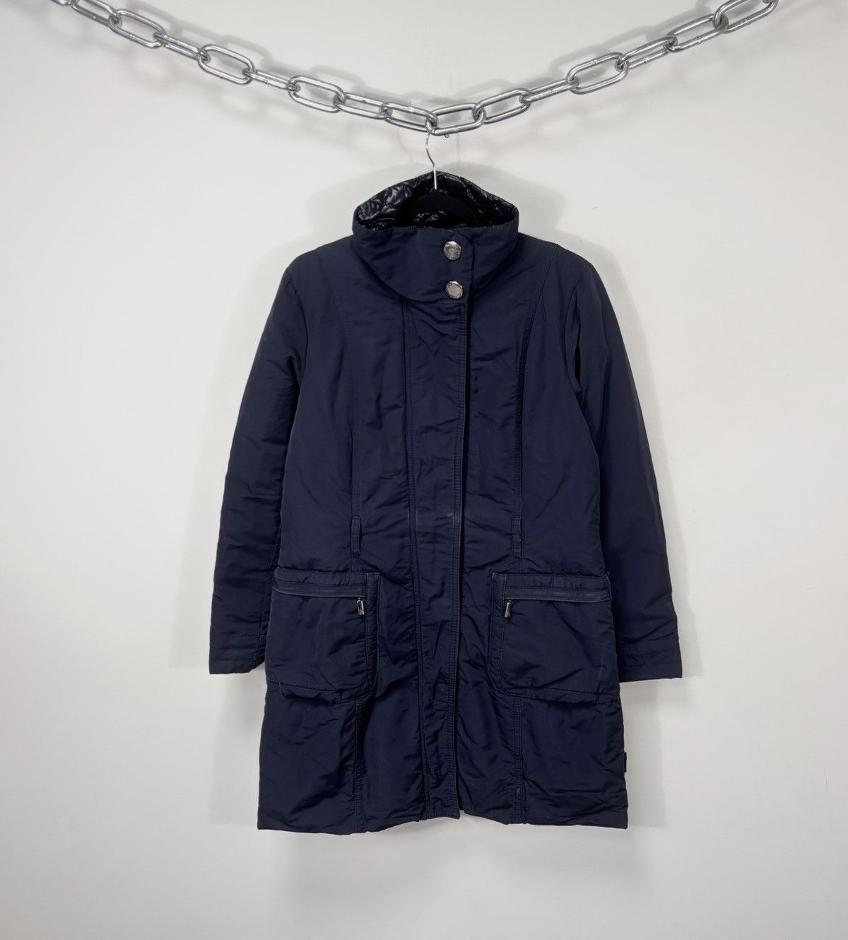 Moncler Moncler Romney Women’s Navy Blue Down Puffer Jacket Coat Size XL / US 12-14 / IT 48-50 - 1 Thumbnail