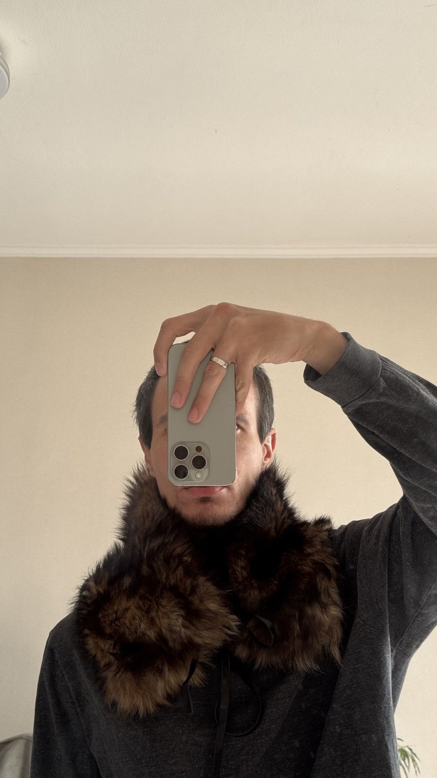 Giorgio Armani Giorgio Armani Fur Scarf Collar margiela gucci balenciaga Size ONE SIZE - 5 Thumbnail