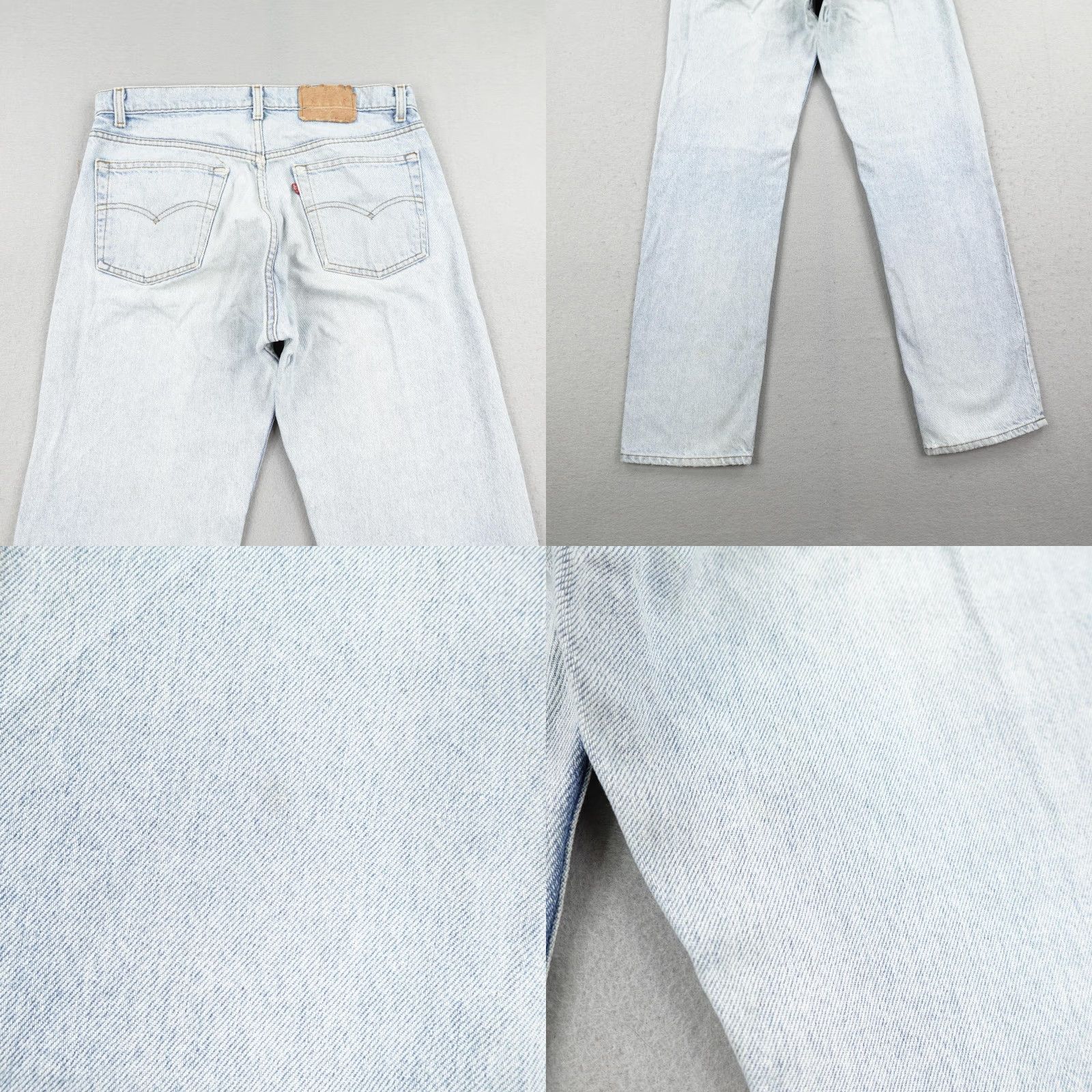 Levi's VINTAGE Levi's Jeans Mens 36x34 Blue Denim 505 Light Distressed 80s Straight USA Size US 36 / EU 52 - 8 Thumbnail