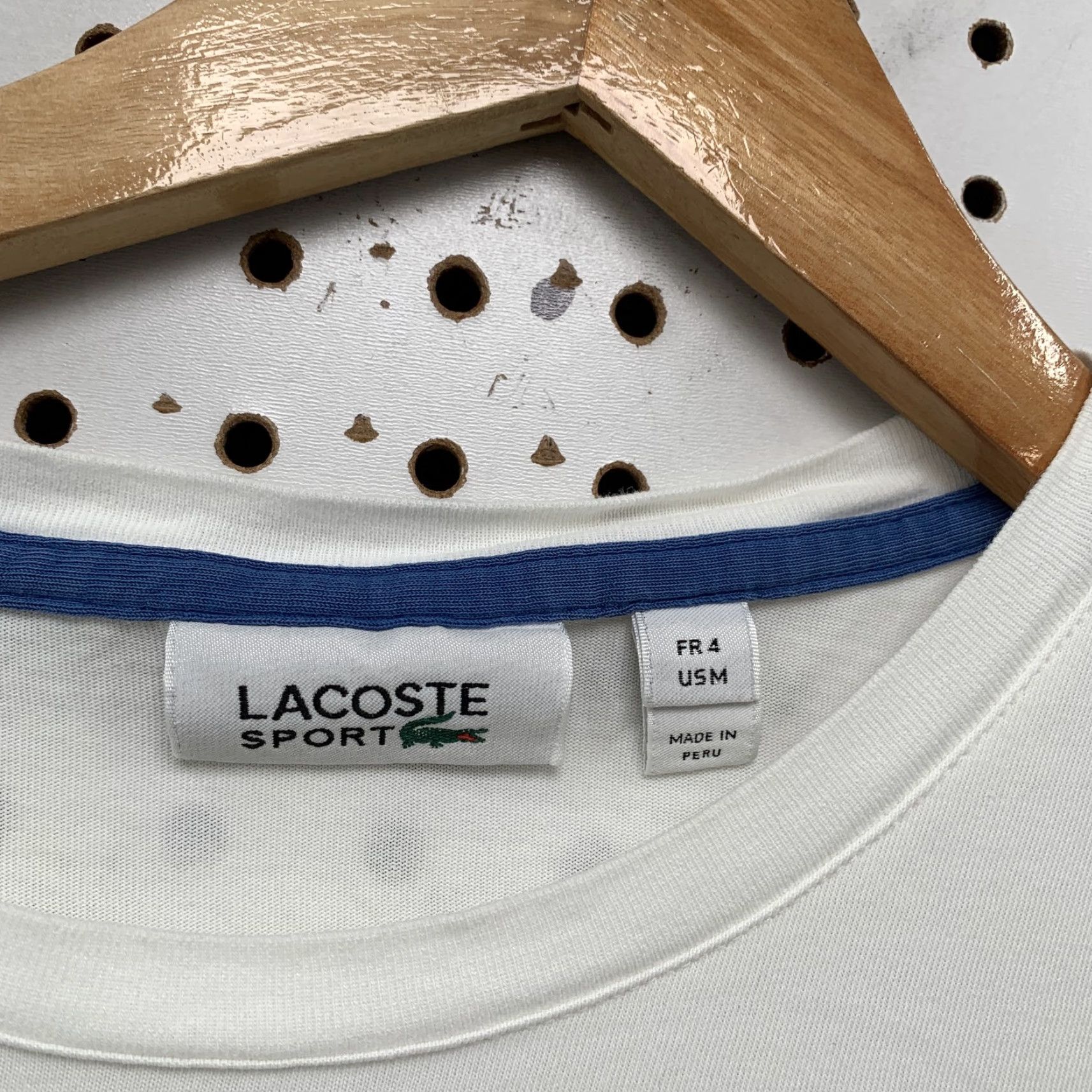 Lacoste LACOSTE Mens White Graphic Print Short Sleeve T-Shirt Size Medium Alligator Logo Size US M / EU 48-50 / 2 - 2 Thumbnail