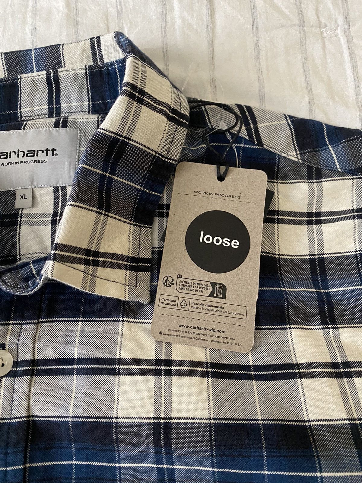 Carhartt Wip Carhartt WIP L/S Tarbell Check Shirt XL NWT Size US XL / EU 56 / 4 - 10 Thumbnail