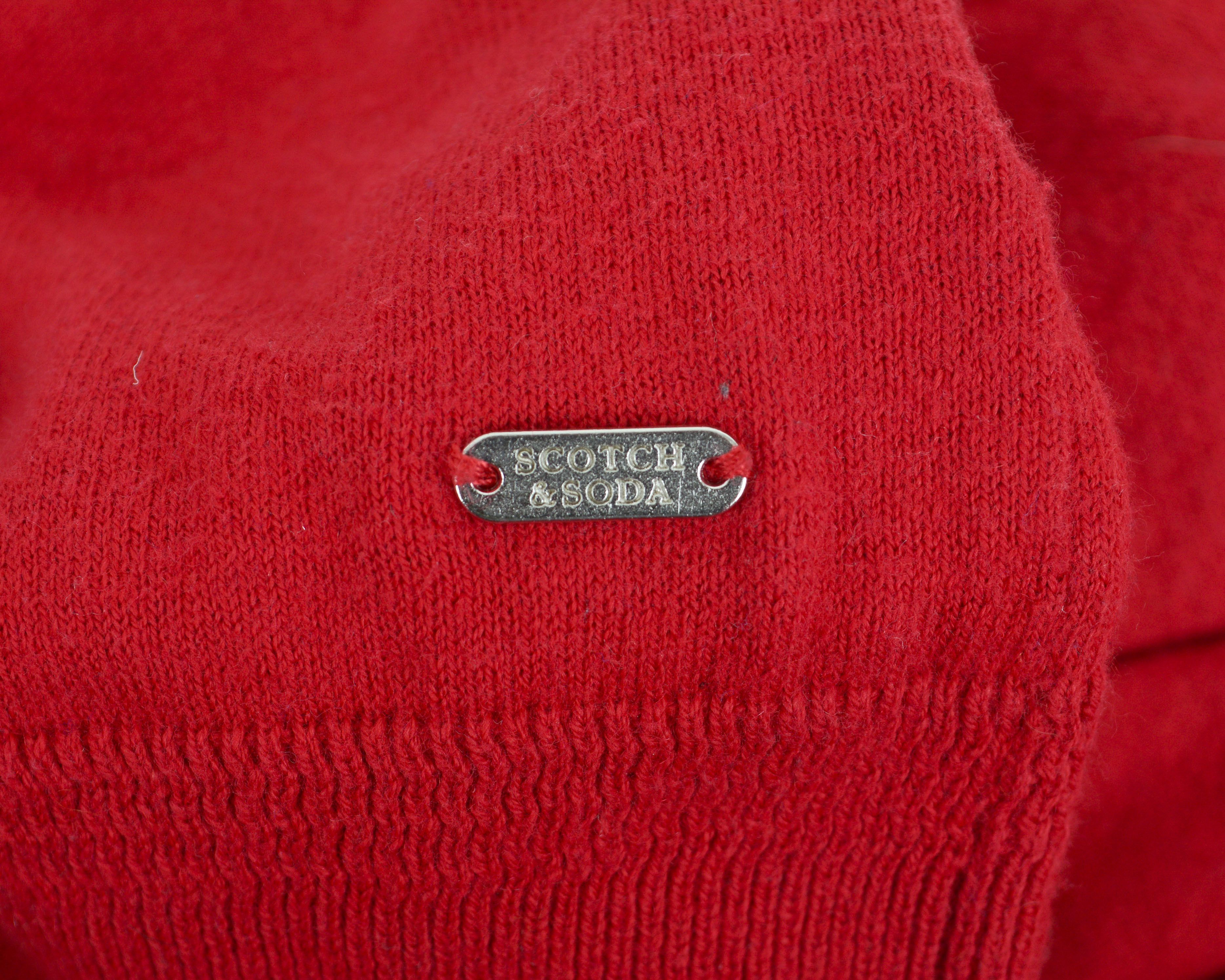 Scotch & Soda Pullover Jumper XL Sweater Crew Neck Red Cashmere Casual Top Size US XL / EU 56 / 4 - 4 Thumbnail