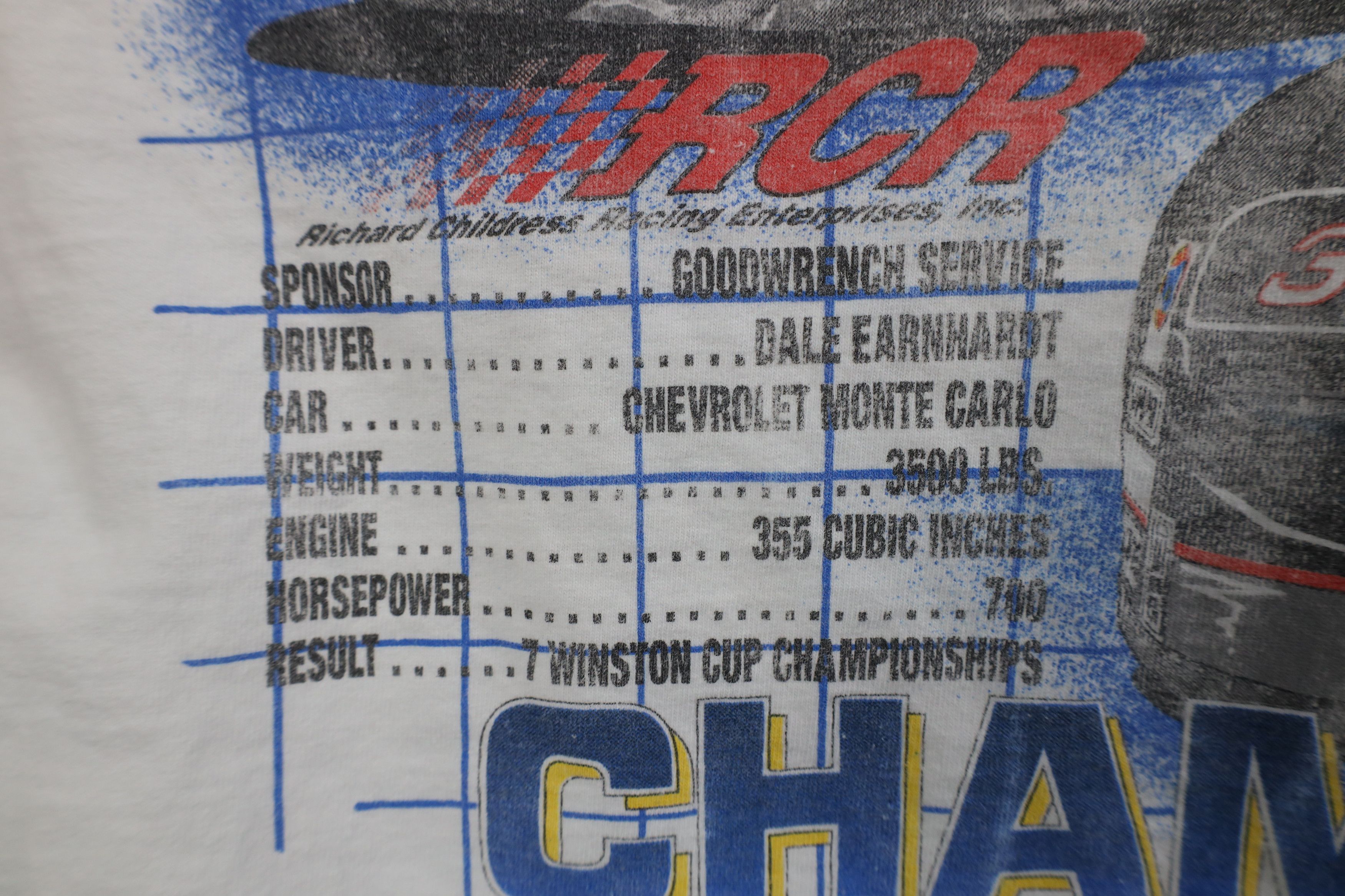 Vintage Vintage 90s NASCAR Earnhardt Racing All Over Print T-Shirt Size US XL / EU 56 / 4 - 5 Thumbnail