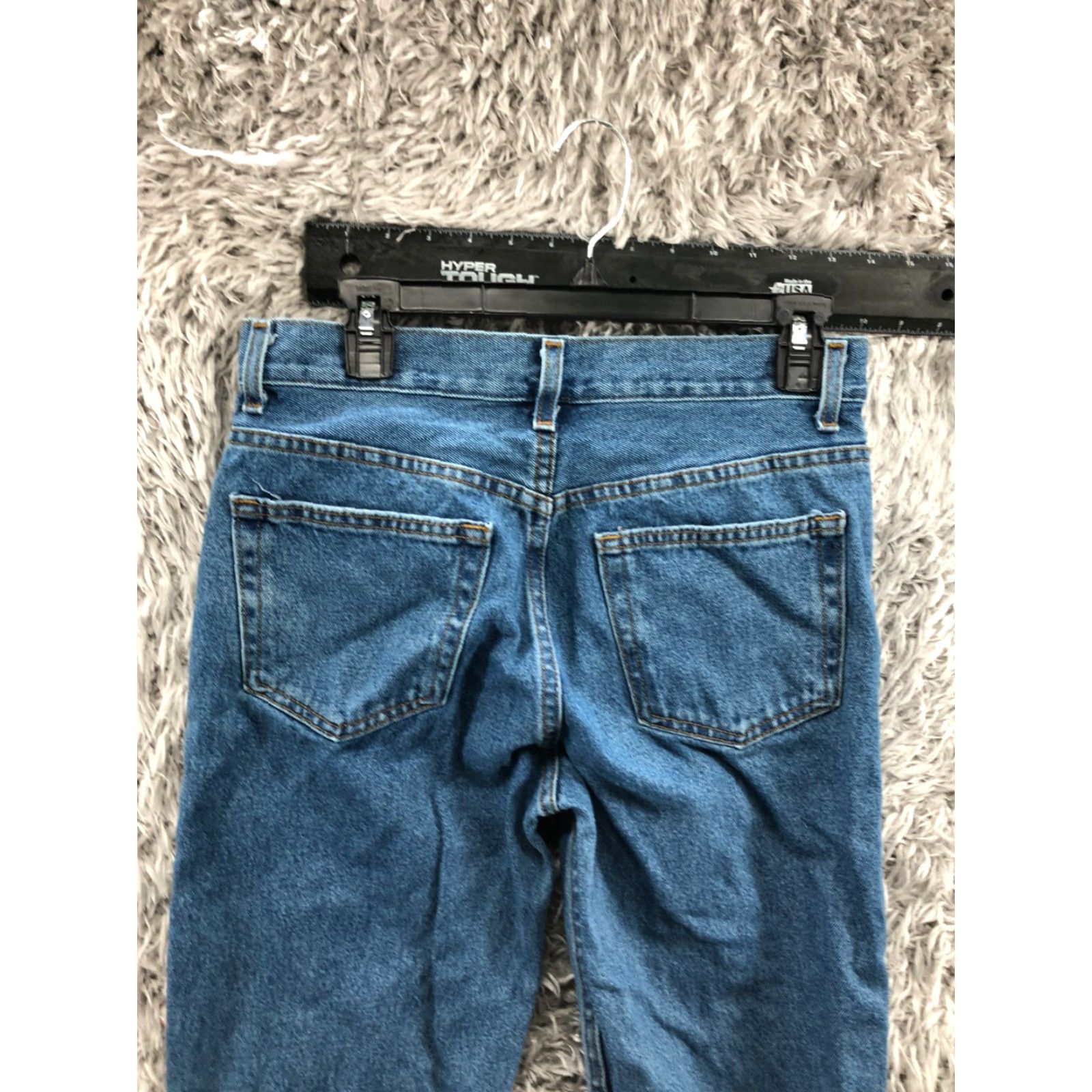 George George Jeans Mens 29x30 Straight Mid Rise Medium Wash Blue Size US 29 - 6 Thumbnail