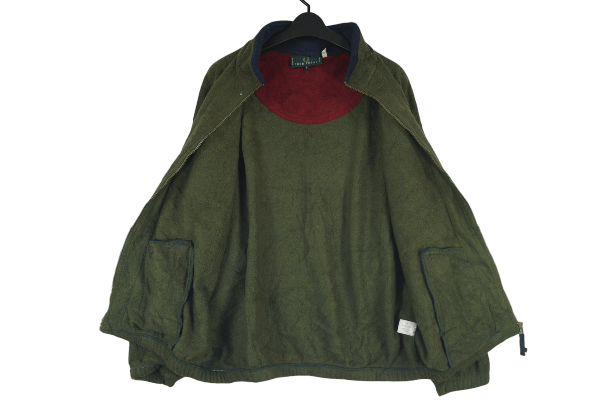 Fred Perry × Vintage Vintage Fred Perry Sweater Fleece Plain Nice Design Size US S / EU 44-46 / 1 - 5 Thumbnail
