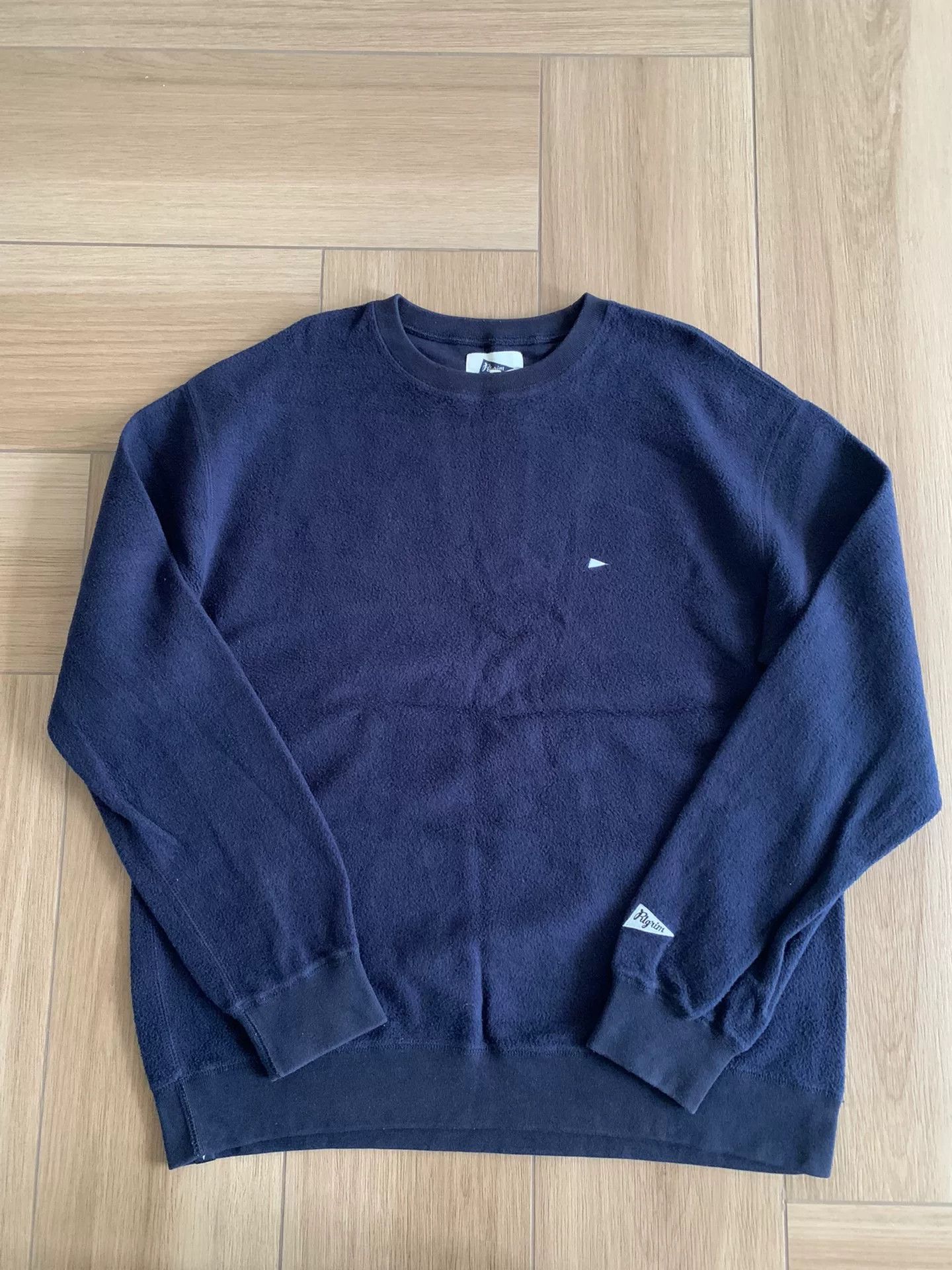 Pilgrim Surf + Supply navy fleece sweatshirt for men Size US L / EU 52-54 / 3 - 1 Thumbnail
