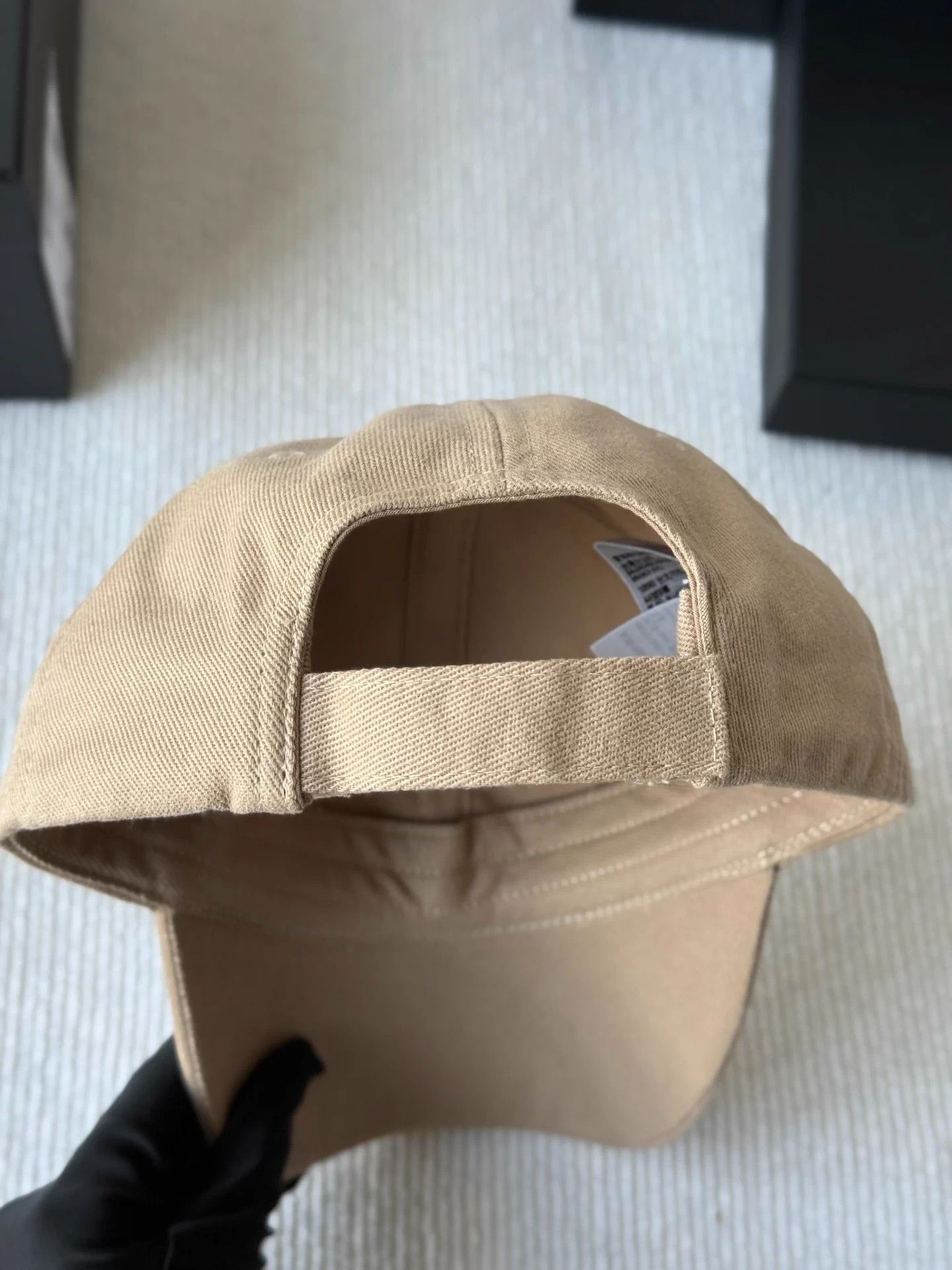 Balenciaga Balenciaga Khaki Embroidered Logo Baseball Cap - L Size ONE SIZE - 4 Thumbnail