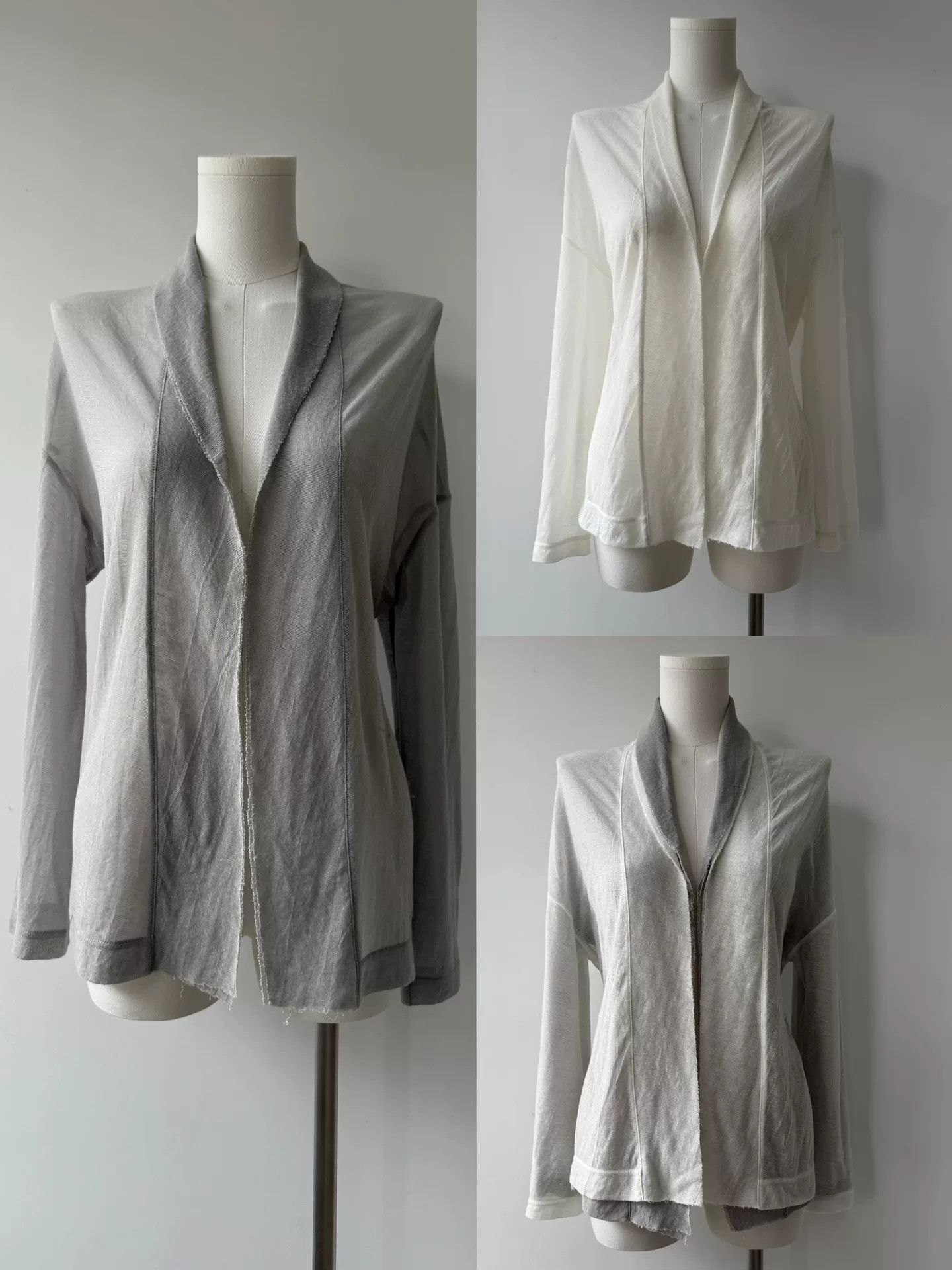 Y's Yohji Yamamoto Double-Layered Knit Cardigan Size M / US 6-8 / IT 42-44 - 1 Thumbnail