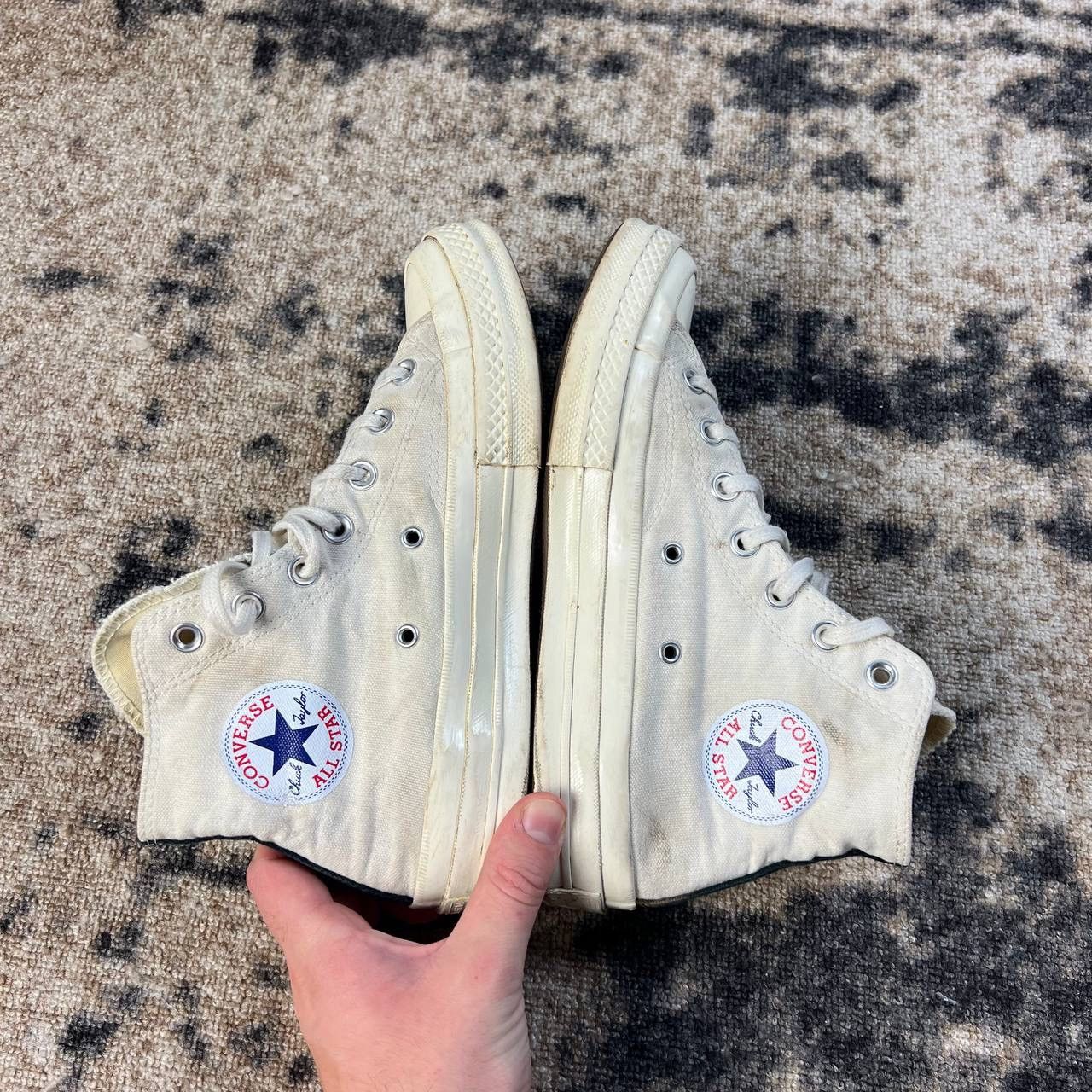 Comme des Garcons PLAY × Converse Converse x Comme Des Garcons PLAY Hi Top Sneakers Size US 8 / IT 38 - 4 Thumbnail