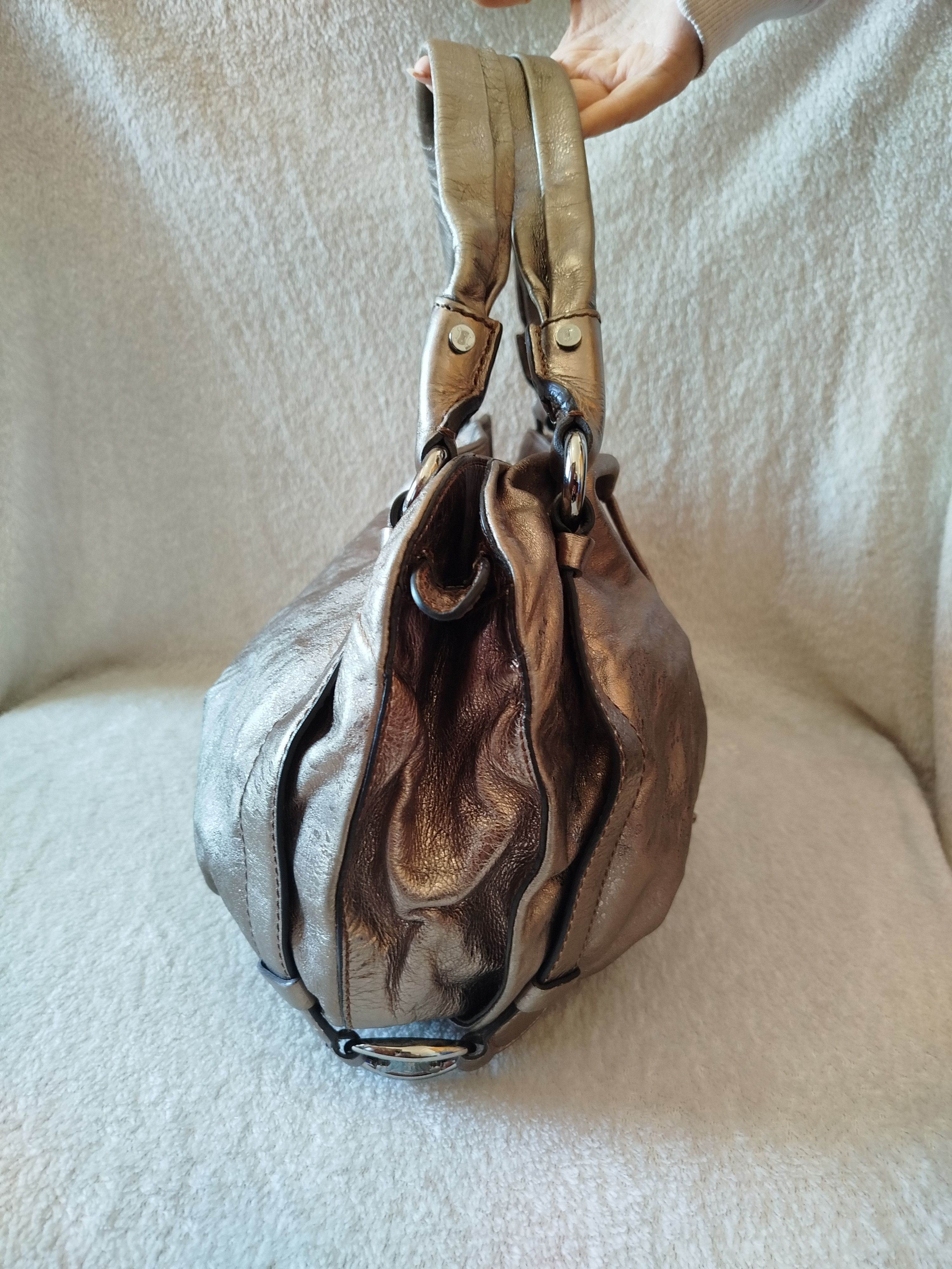 Celine CELINE BITTERSWEET leather handbag gold metallic Size ONE SIZE - 12 Thumbnail