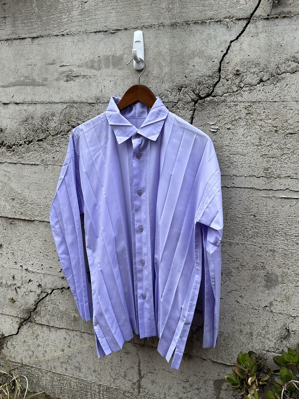 Issey Miyake RARE GRAIL Homme Plisse Issey Miyake pleat button up shirt |  Grailed