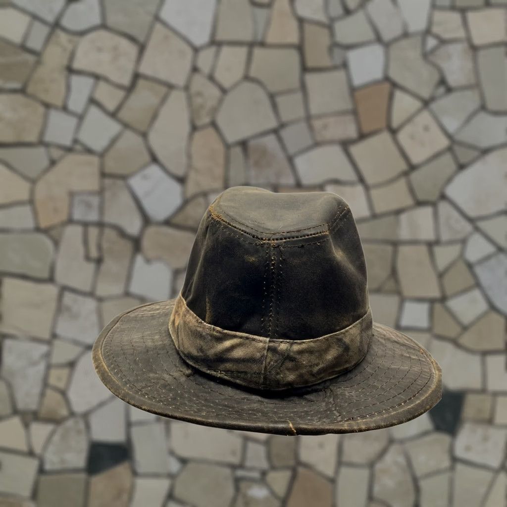 Vintage Mossy Oak Mens Camouflage Wide Brim Outdoor Hat Fedora Small/Medium Black Outdoors Signatures Mens Size ONE SIZE - 1 Thumbnail