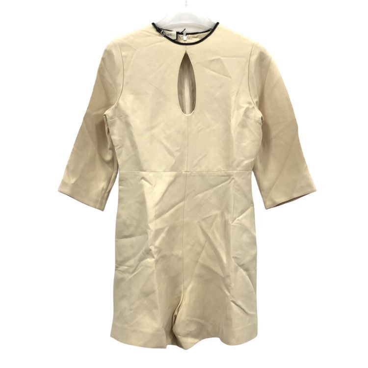 Gucci Gucci Beige Silk Wool Jumpsuit Size 40 Size 27" / US 4 / IT 40 - 1 Thumbnail