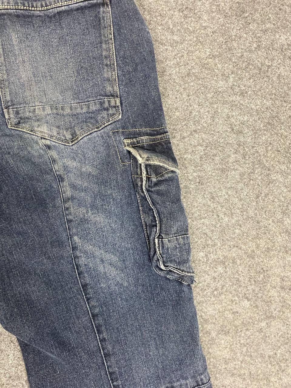 Japanese Brand japanese brand worker cargo denim distressed Size US 36 / EU 52 - 4 Thumbnail