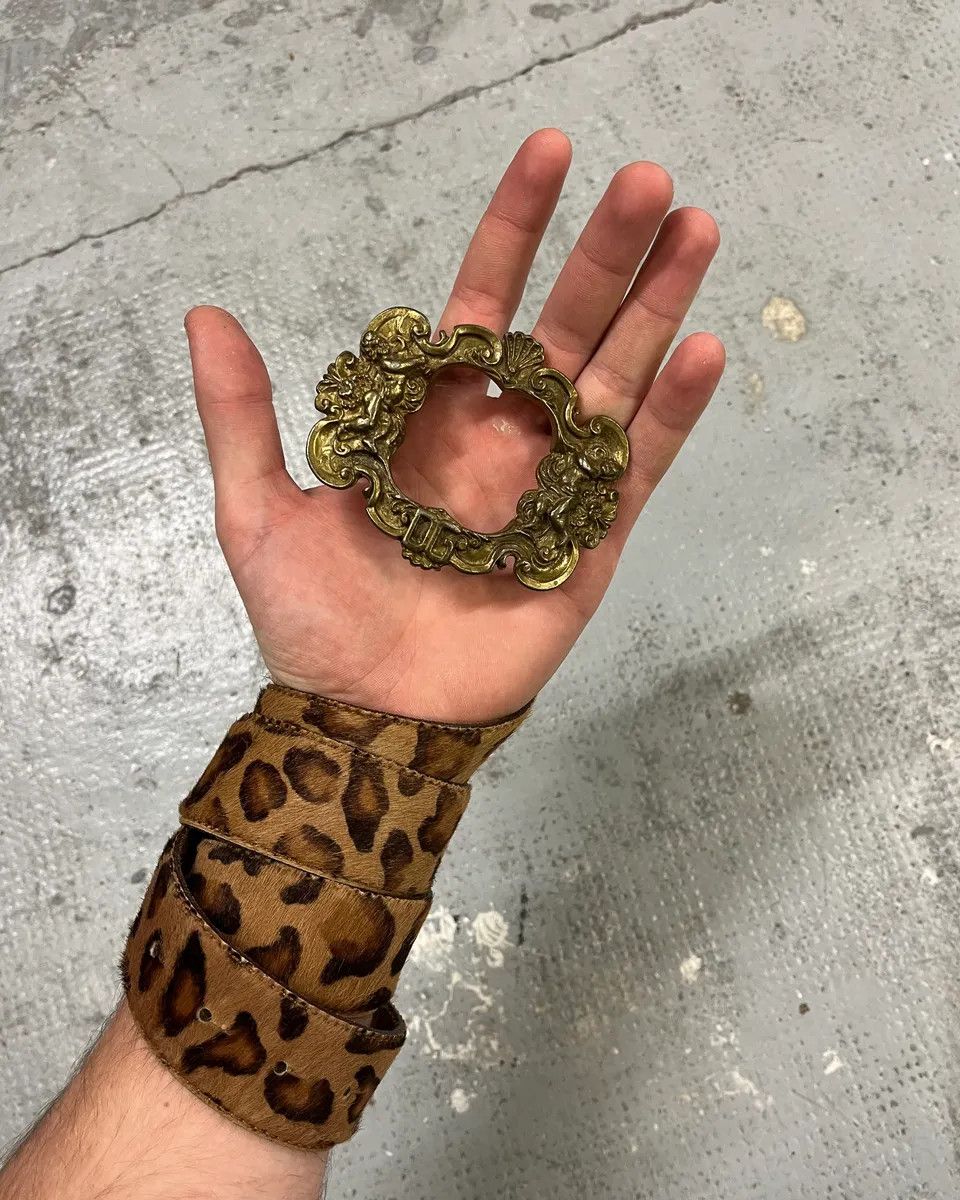 Dolce & Gabbana FW2006 Dolce & Gabbana Leopard Print Fur Leather Belt Size ONE SIZE - 2 Thumbnail