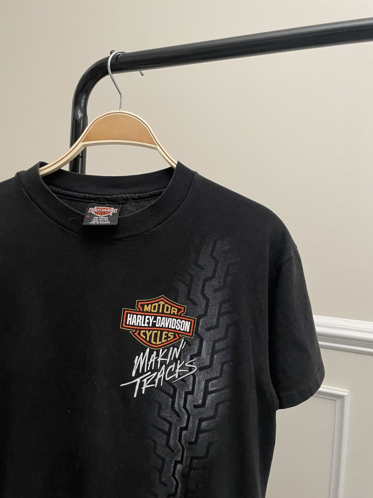 Vintage Vintage Harley Atlanta Biker Graphic Tee Hanes Size US M / EU 48-50 / 2 - 1 Thumbnail
