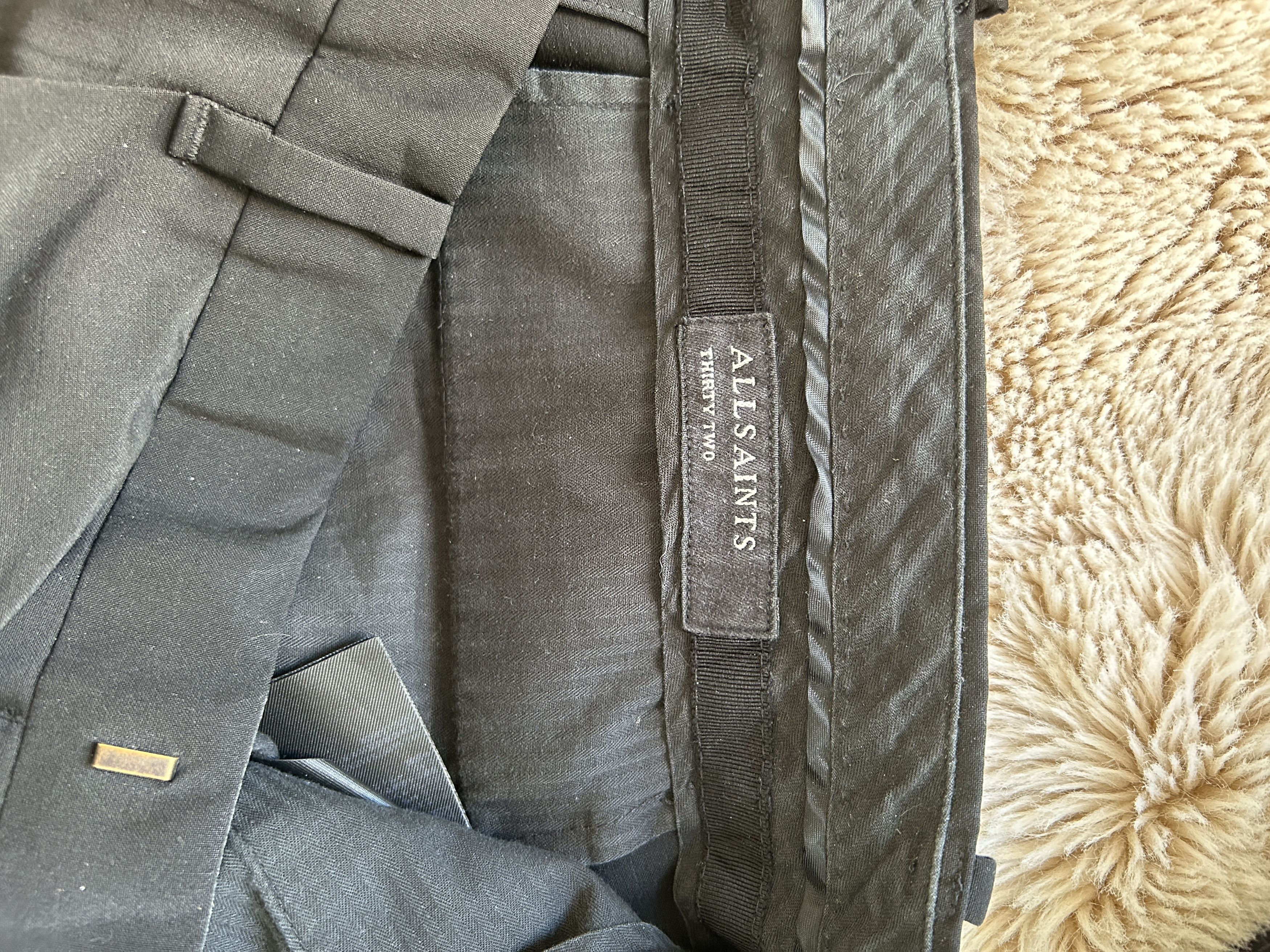 Allsaints Allsaints black tailored trousers Size US 32 / EU 48 - 3 Thumbnail