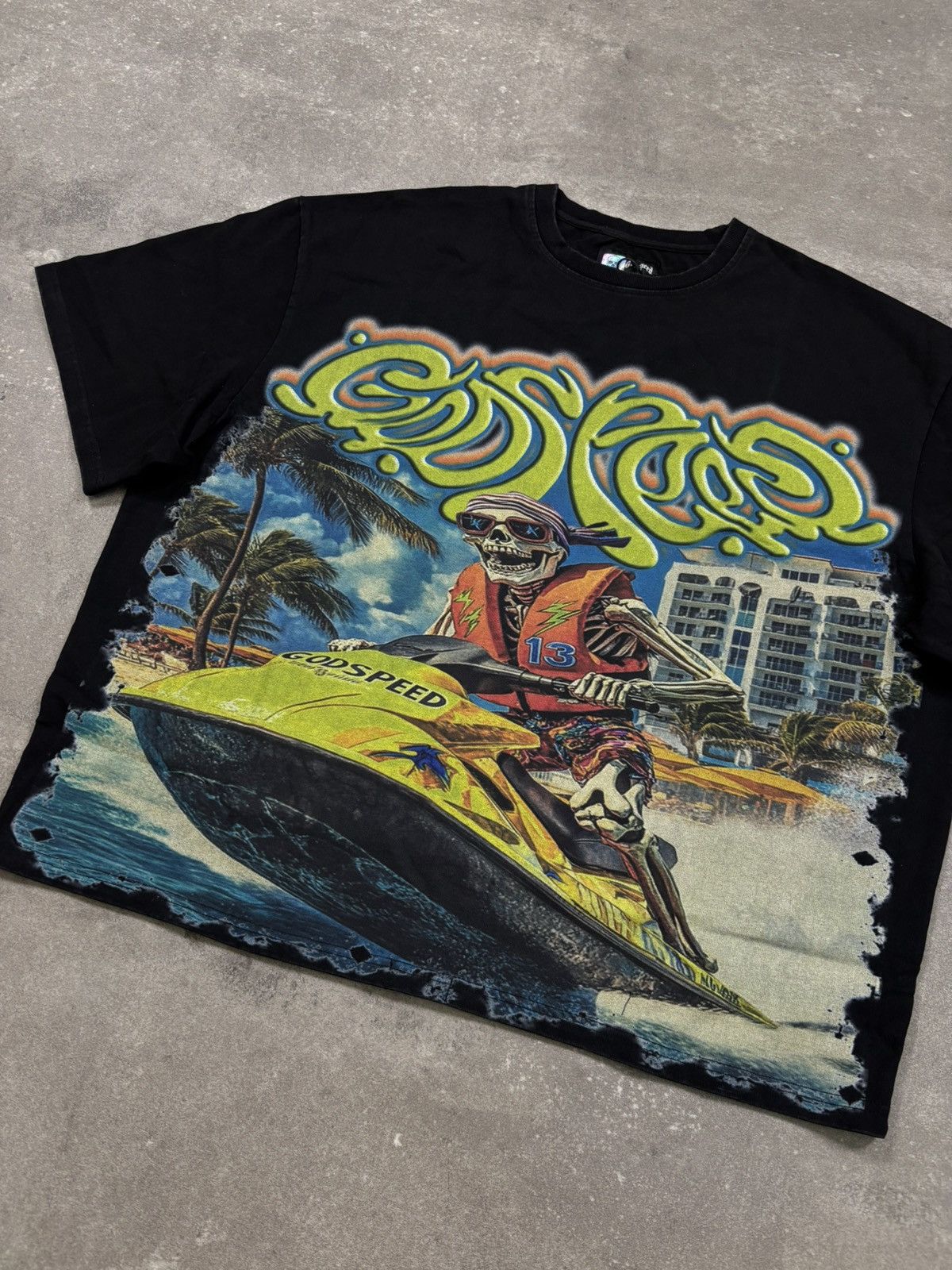 Godspeed Godspeed Wave Runner Shirt, Black Size US XL / EU 56 / 4 - 4 Thumbnail