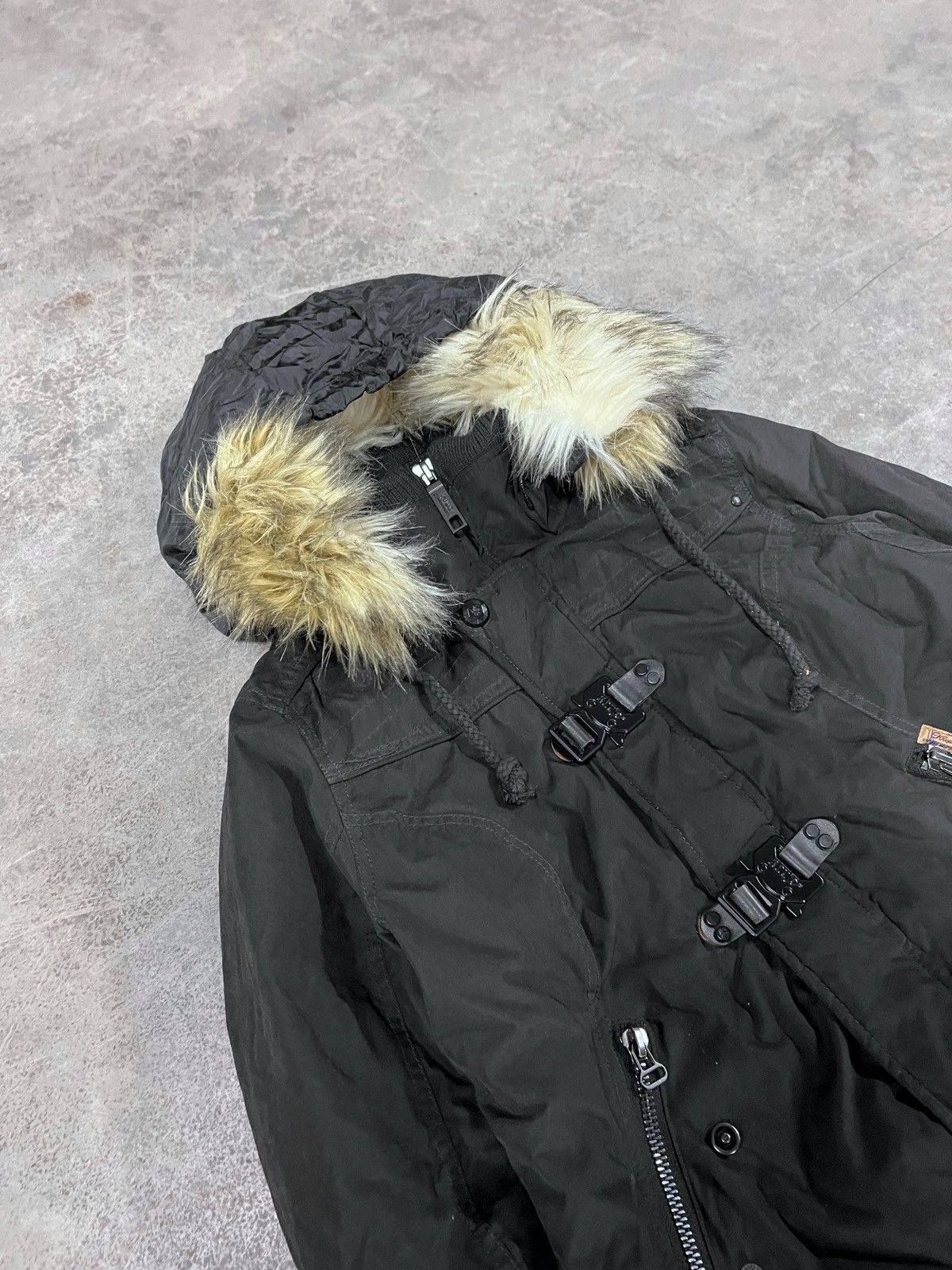 If Six Was Nine Thumb Hole Winter Faux Fur Collar Japanese Style Jacket Size US S / EU 44-46 / 1 - 4 Thumbnail