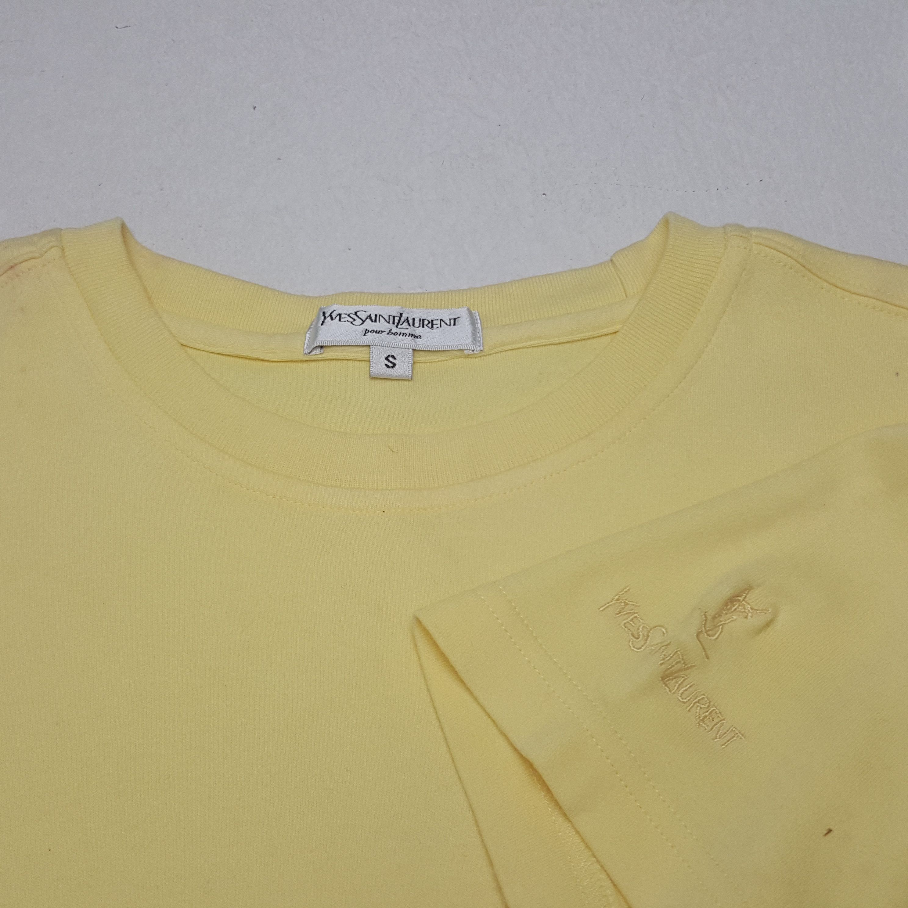Vintage × Yves Saint Laurent Vintage Yves Saint Laurent YSL Italian Brand Tshirt Size US M / EU 48-50 / 2 - 4 Thumbnail