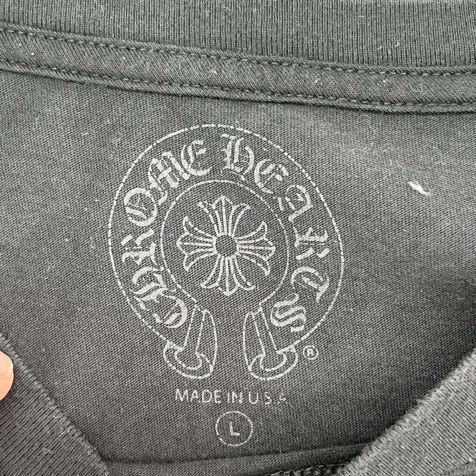 Chrome Hearts Chrome Hearts Horseshoe Tee Large Black Used L Size US L / EU 52-54 / 3 - 5 Thumbnail