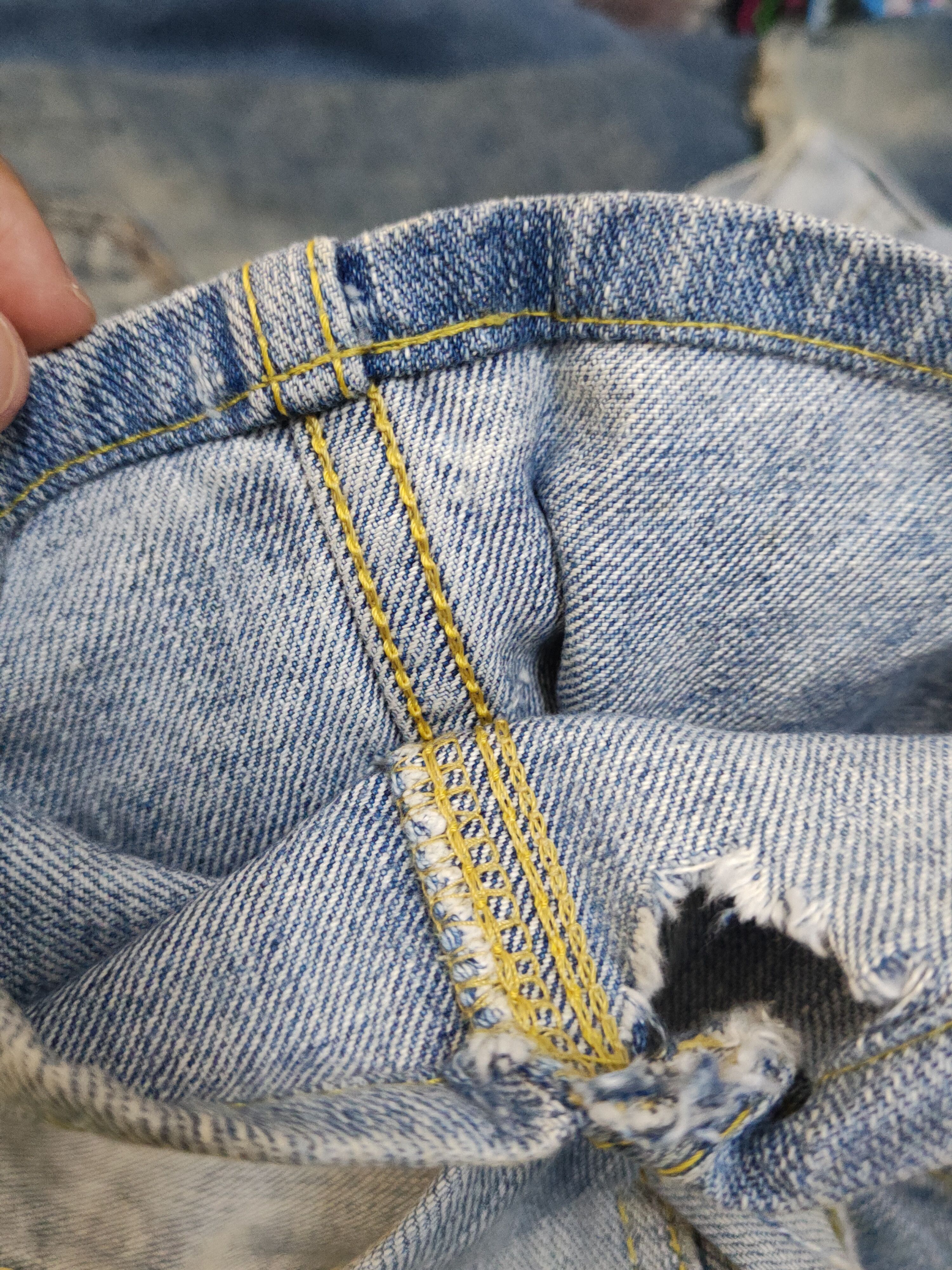 Lee Lee vintage Blue Distressed Ripped denim Jeans #W1706 Size US 32 / EU 48 - 15 Thumbnail
