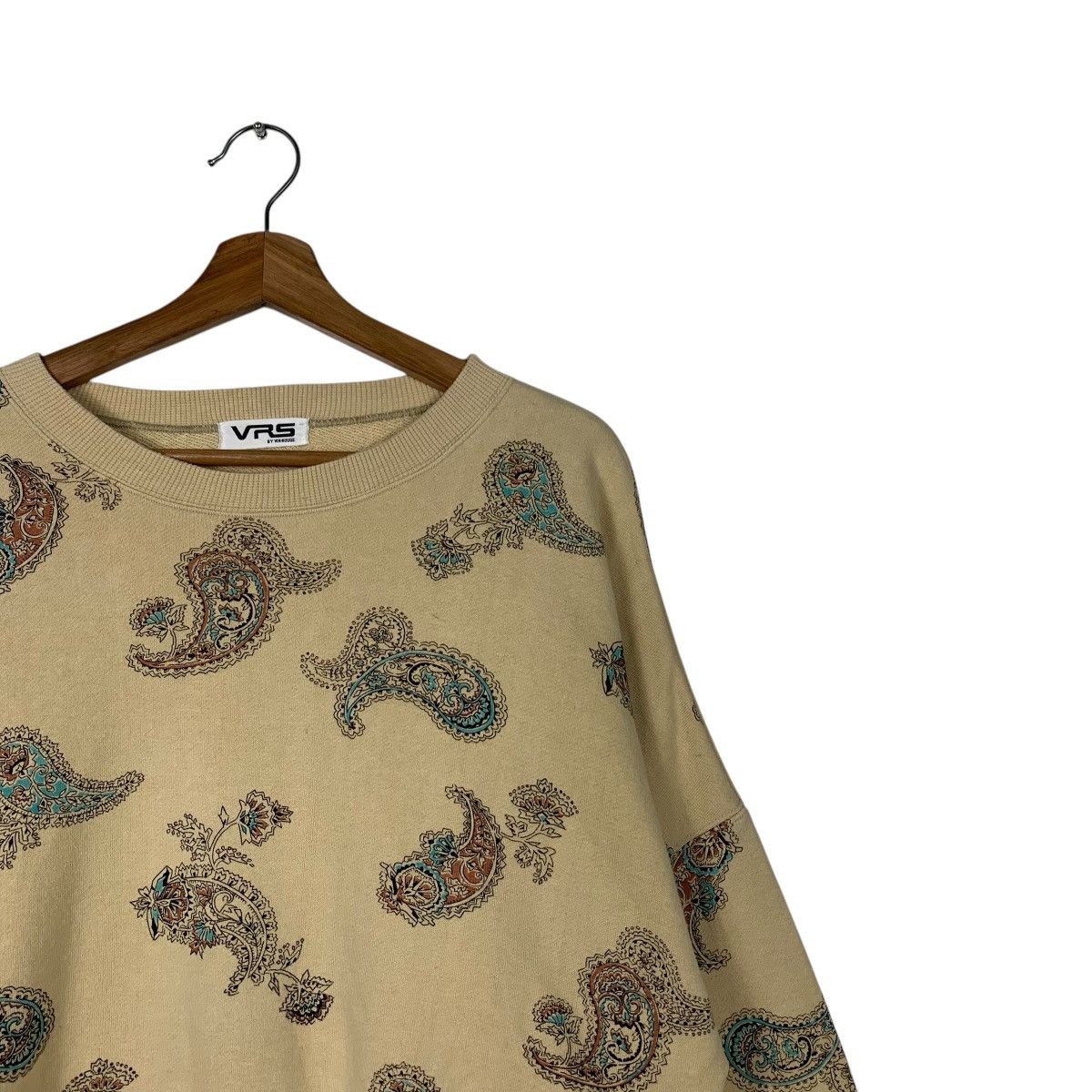 Japanese Brand VRS Vin Rouge Paisley Design Oversized Sweatshirt #2043-C89 Size M / US 6-8 / IT 42-44 - 5 Thumbnail
