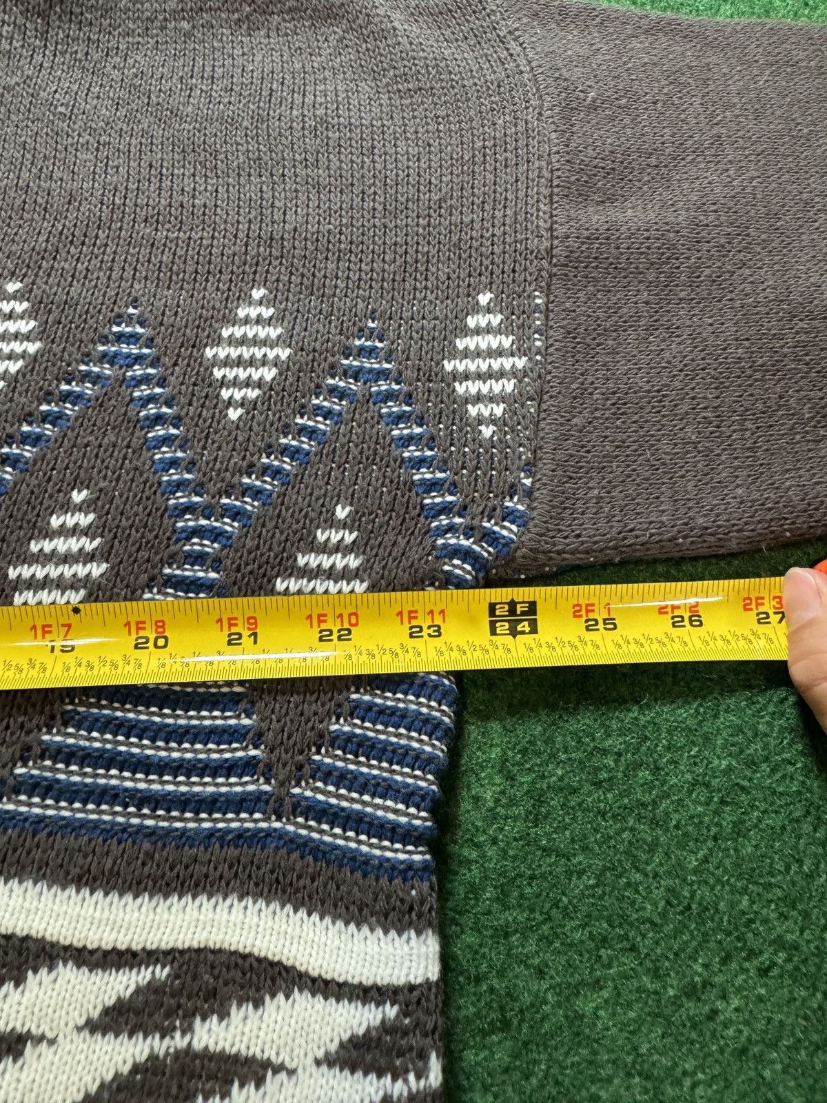 Vintage Vintage 90s Geometric Pattern Knit Crewneck Sweater Size US M / EU 48-50 / 2 - 3 Thumbnail