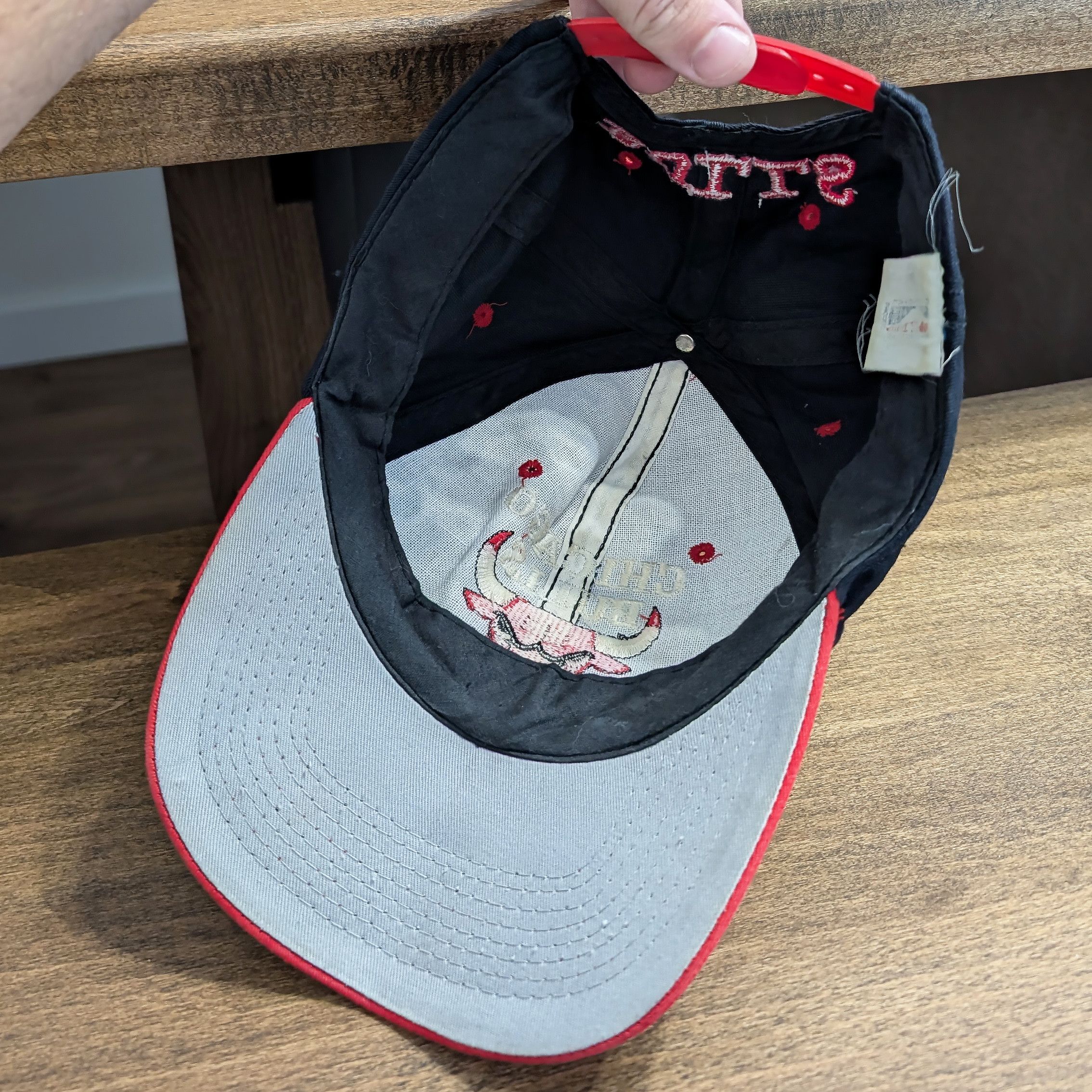 Other Vintage 90's Chicago Bulls NBA Snapback Hat Cap Hat Red Size ONE SIZE - 9 Thumbnail