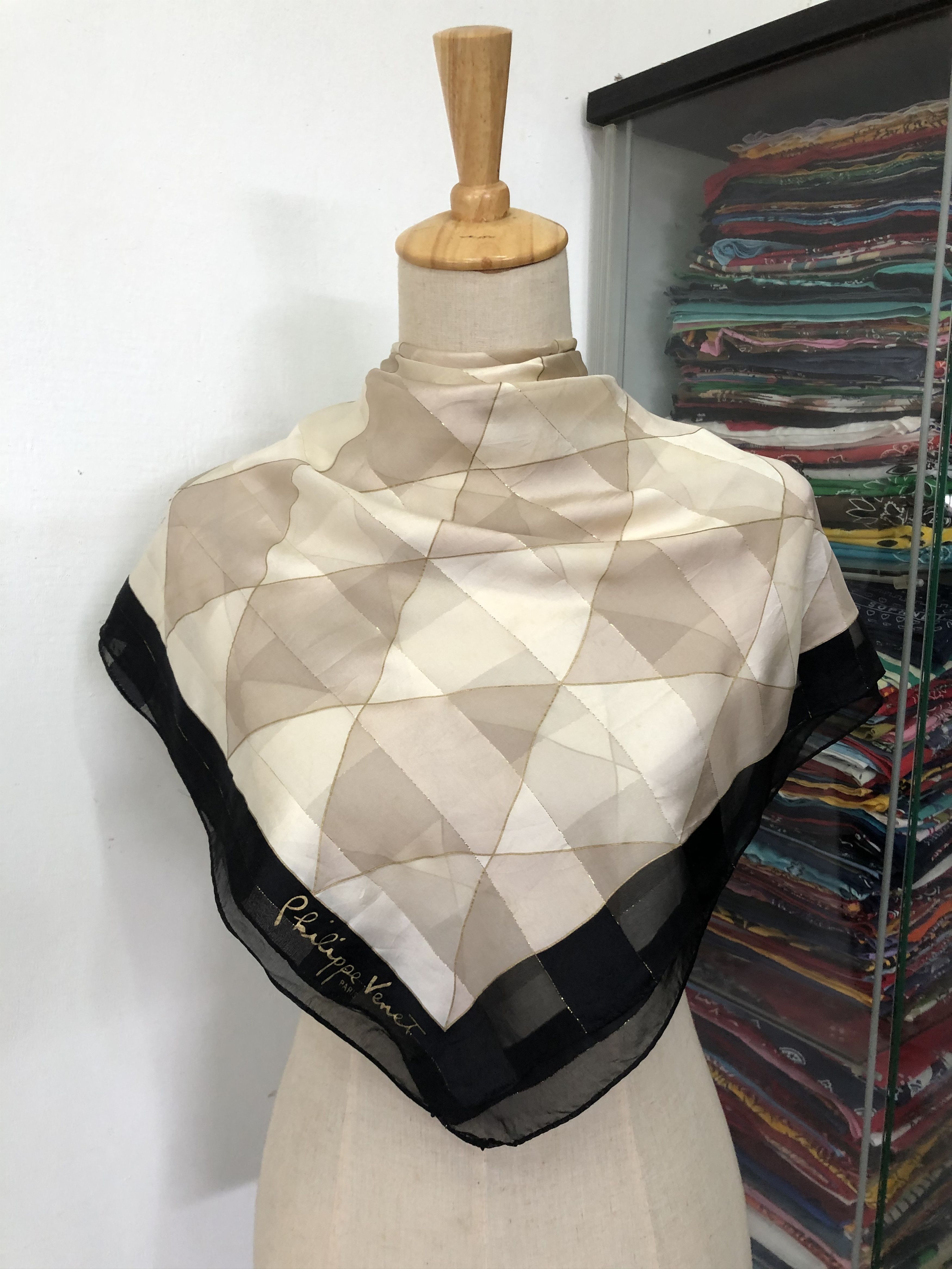 Vintage Philippe Venet Silk Scarf