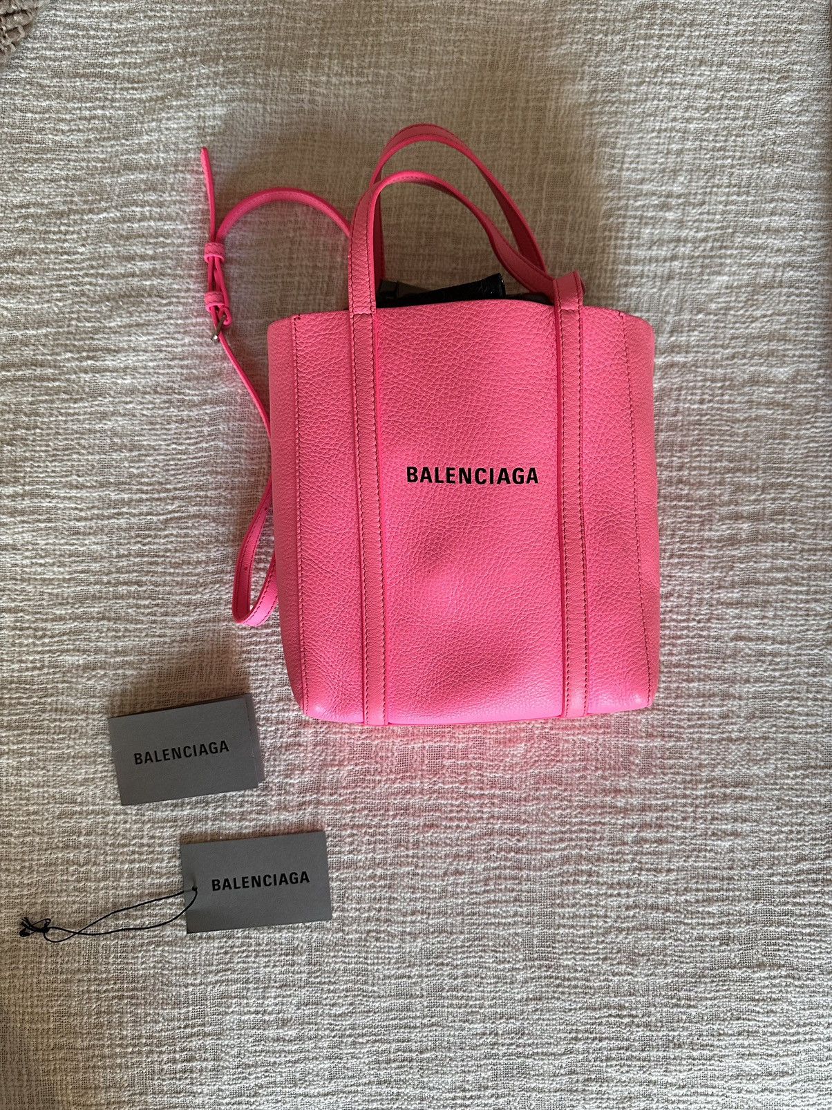 image of Balenciaga Xxs Everyday Tote Hot Pink, Women's