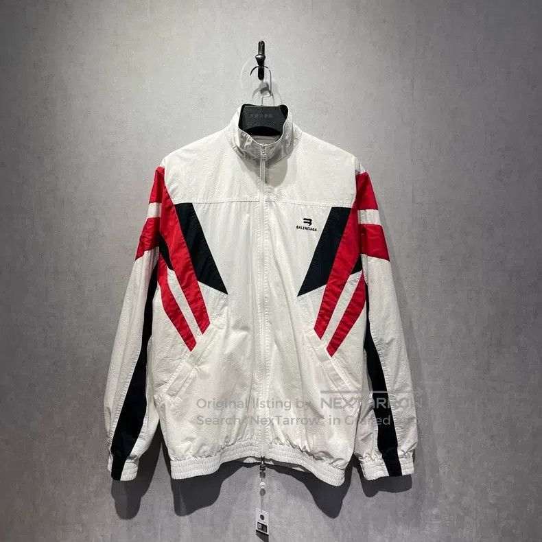 Balenciaga Color block zip-up jacket