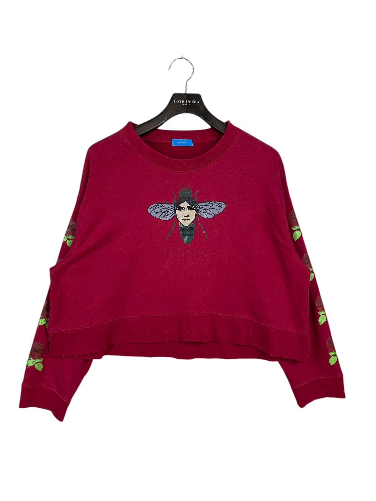 Undercover FW17 undercover utopie queen bee crop sweatshirt Size L / US 10 / IT 46 - 1 Thumbnail