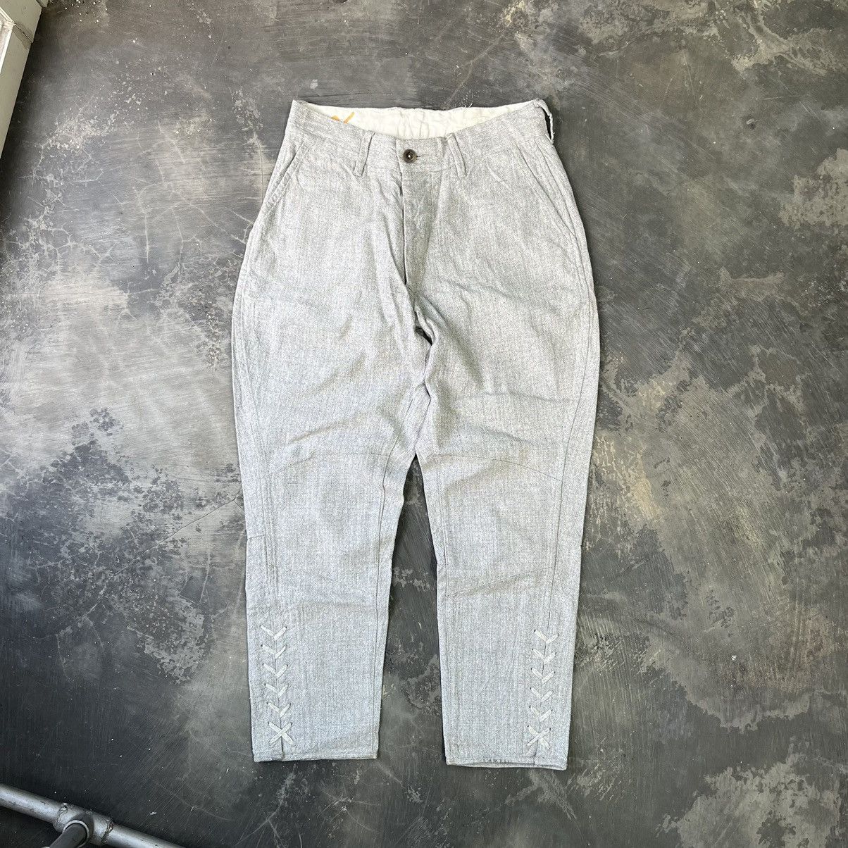 45rpm × If Six Was Nine × Japanese Brand 45rpm studio canvas lace down pants Size 29" - 1 Thumbnail