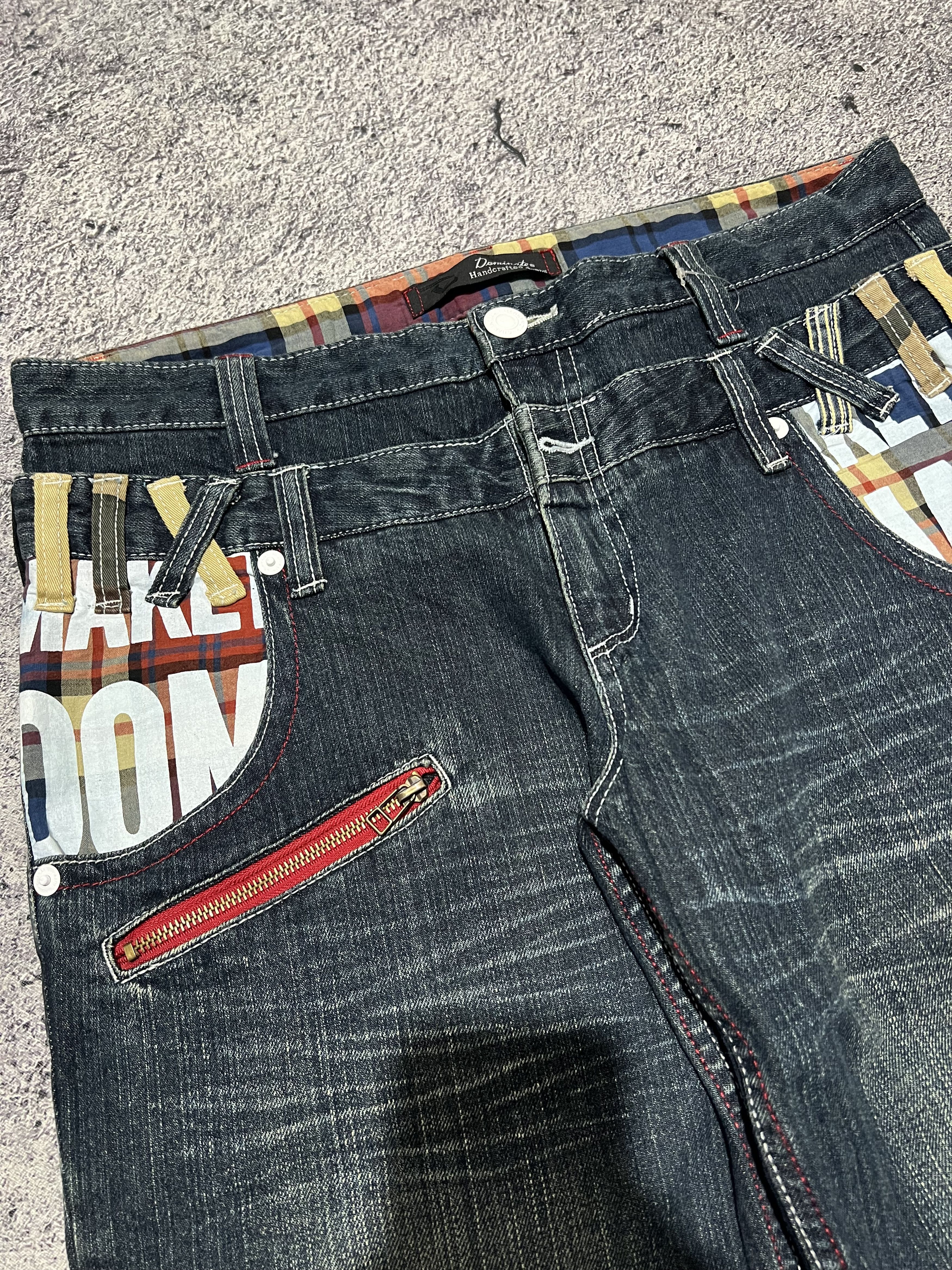 Japanese Brand 2000s Archival Hysteric Cdg Poem Short Jorts Jeans y2k Ifsix Size US 34 / EU 50 - 4 Thumbnail