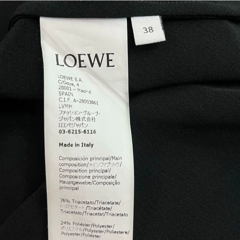 Loewe LOEWE Black silk shirt Size XS / US 0-2 / IT 36-38 - 4 Thumbnail