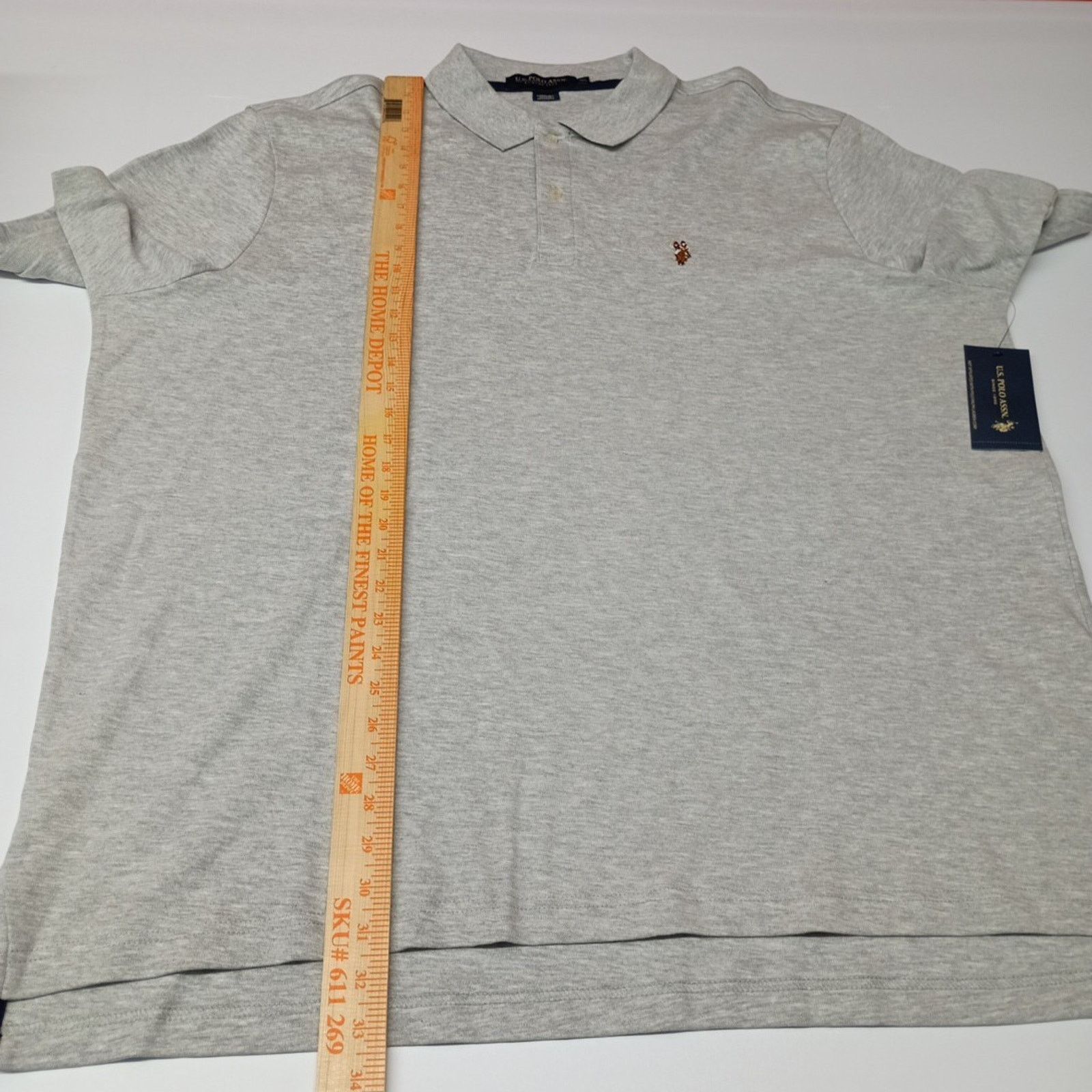 U.S. Polo Assn. U.S. Polo Assn Interlock Polo Shirt Gray Men's Size 3XL XXXL Size US XXL / EU 58 / 5 - 5 Thumbnail