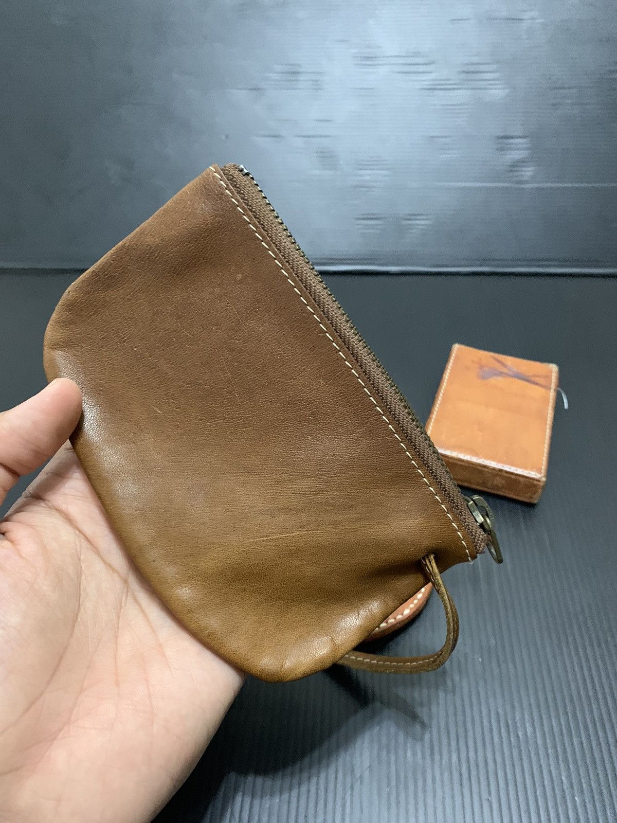 Leather Lot 4 pcs Leather coin bag cigerette Leather wallet Size ONE SIZE - 4 Thumbnail