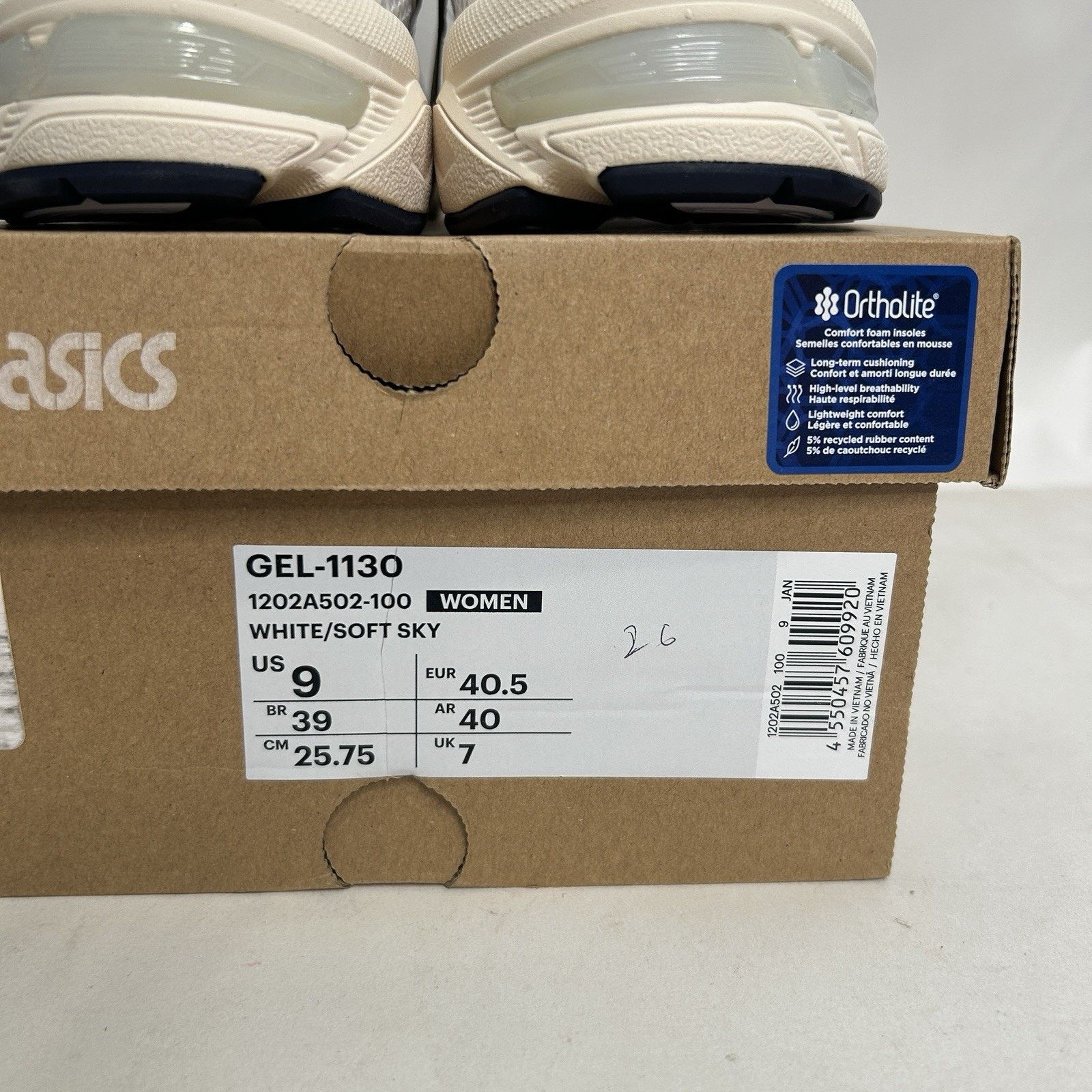 Asics ASICS WMNS Gel-1130 “White Soft Sky” Size US 9 / IT 39 - 5 Thumbnail