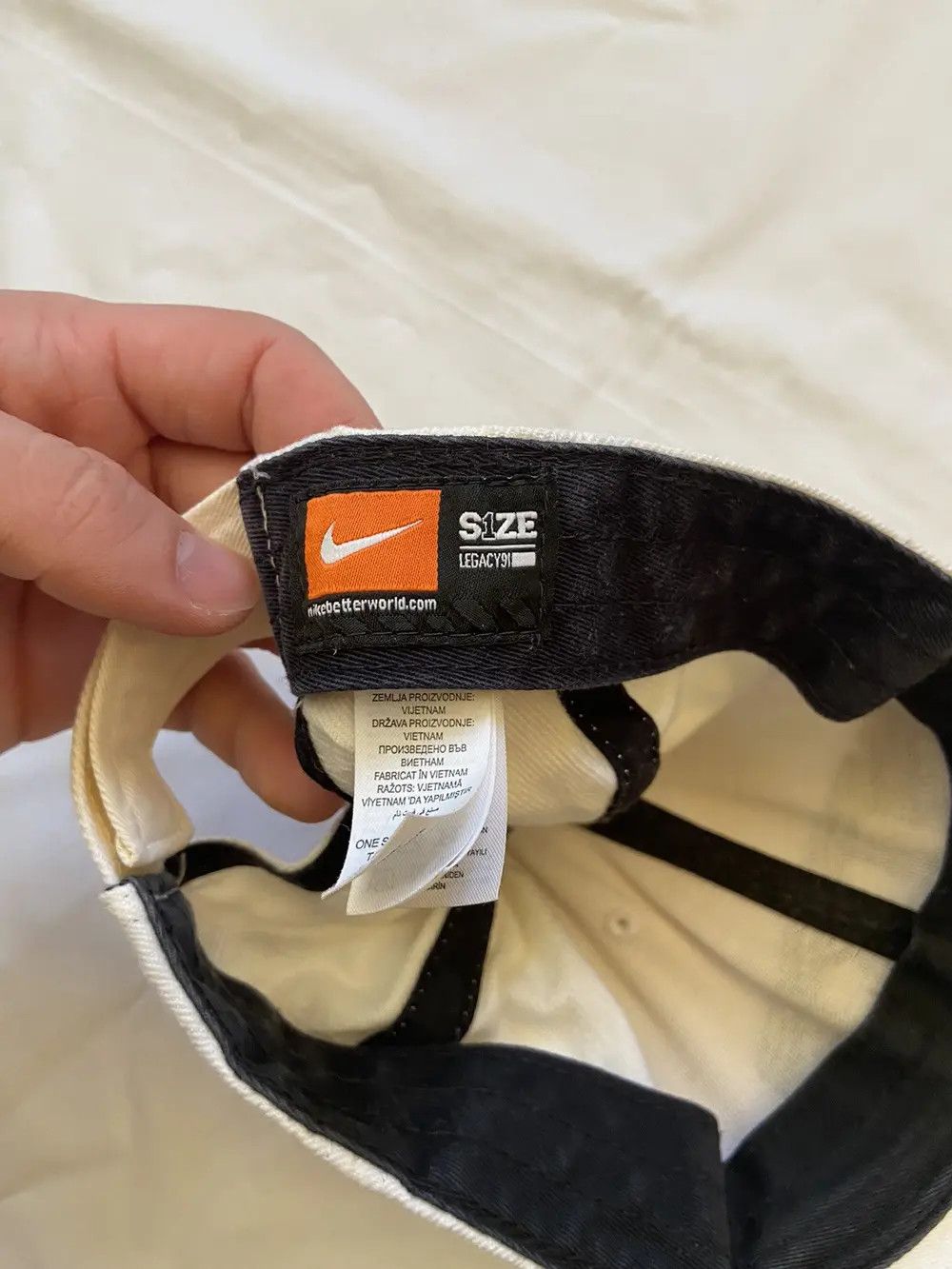 Nike 🦍VINTAGE 90’S Y2K 1972 NIKE BIG LOGO DRILL CAP HAT SWOOSH Size ONE SIZE - 12 Thumbnail