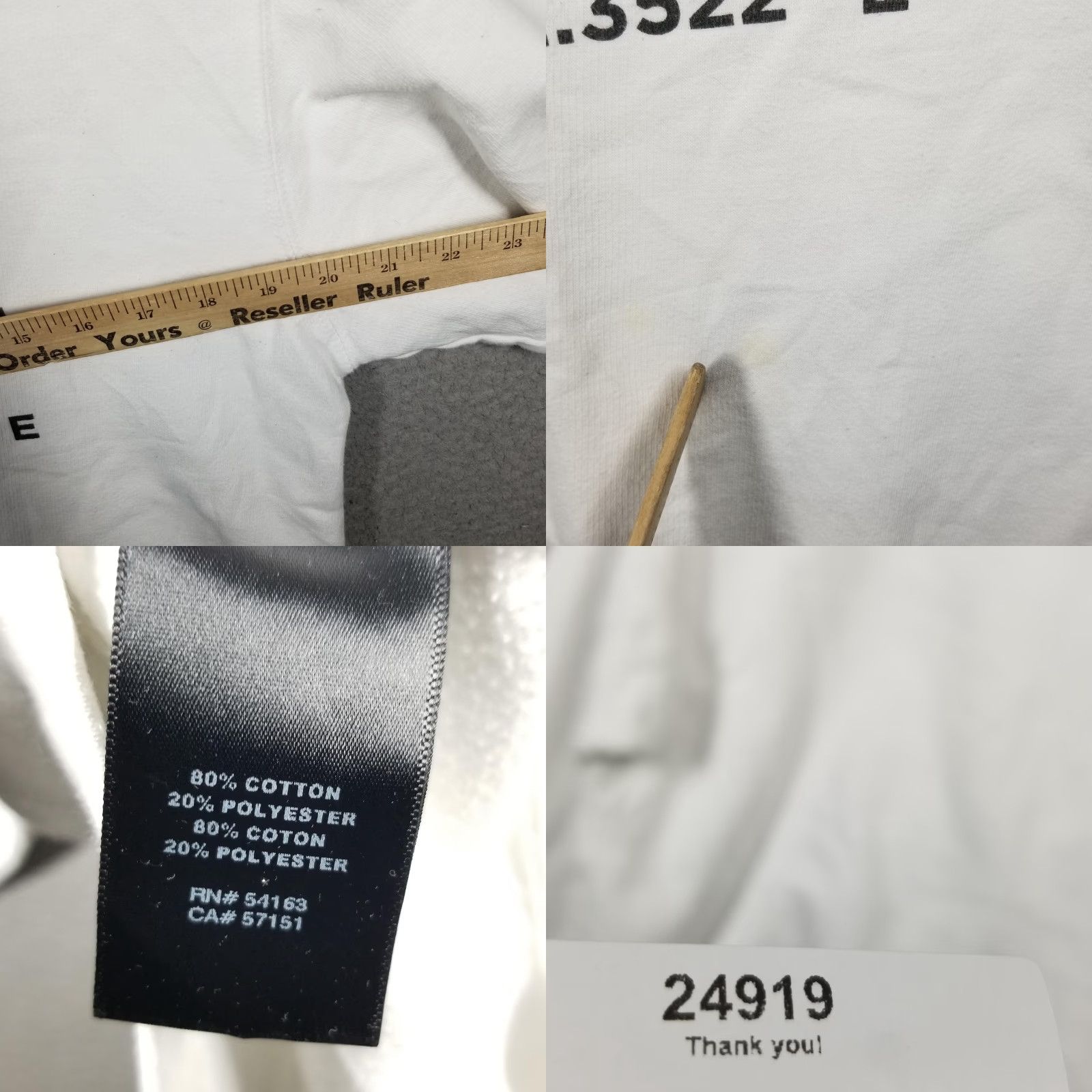 Karl Lagerfeld Karl Lagerfeld Paris Sweatshirt Mens Small White Crewneck Pullover Logo Graphic Size US S / EU 44-46 / 1 - 8 Thumbnail