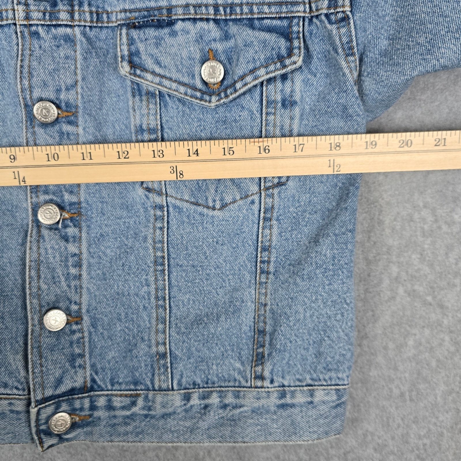 Willi Smith Willi Smith Medium Trucker Style Button Down Denim Jacket Size M / US 6-8 / IT 42-44 - 14 Thumbnail